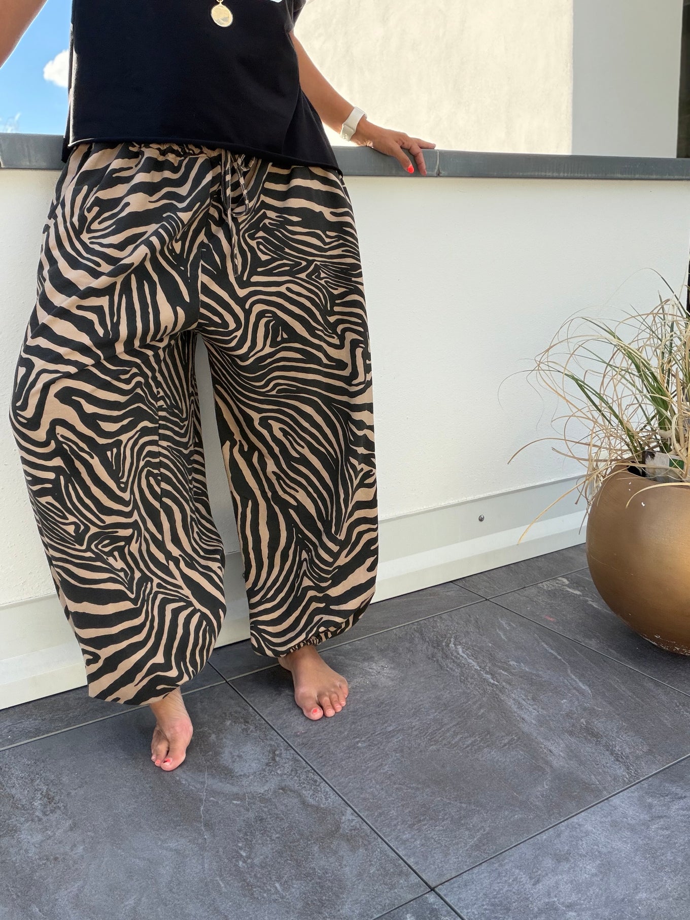 Ballon Bloomer Leo oder Zebra Jogger Hose