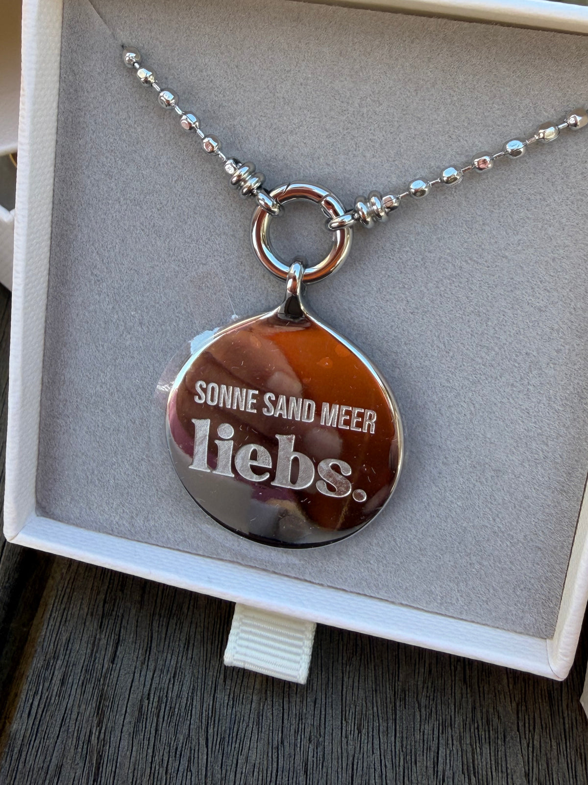 Kette Sonne Sand Meer liebs.