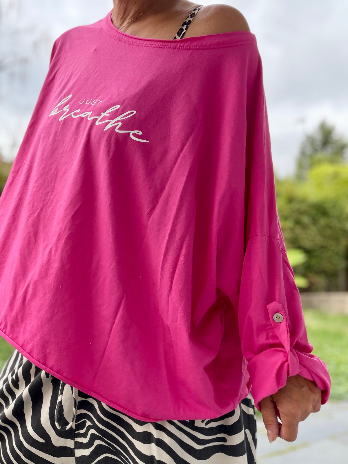 Oversize Shirt just breathe