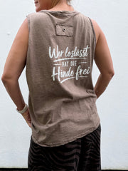 Oversize TOP wer loslässt hat die Hände frei