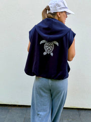 Sweatjacke Hoodiejacke Meeresschildkröte