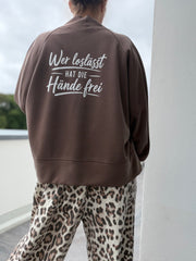 Sweatjacke offener Cardigan butterweich wer loslässt…