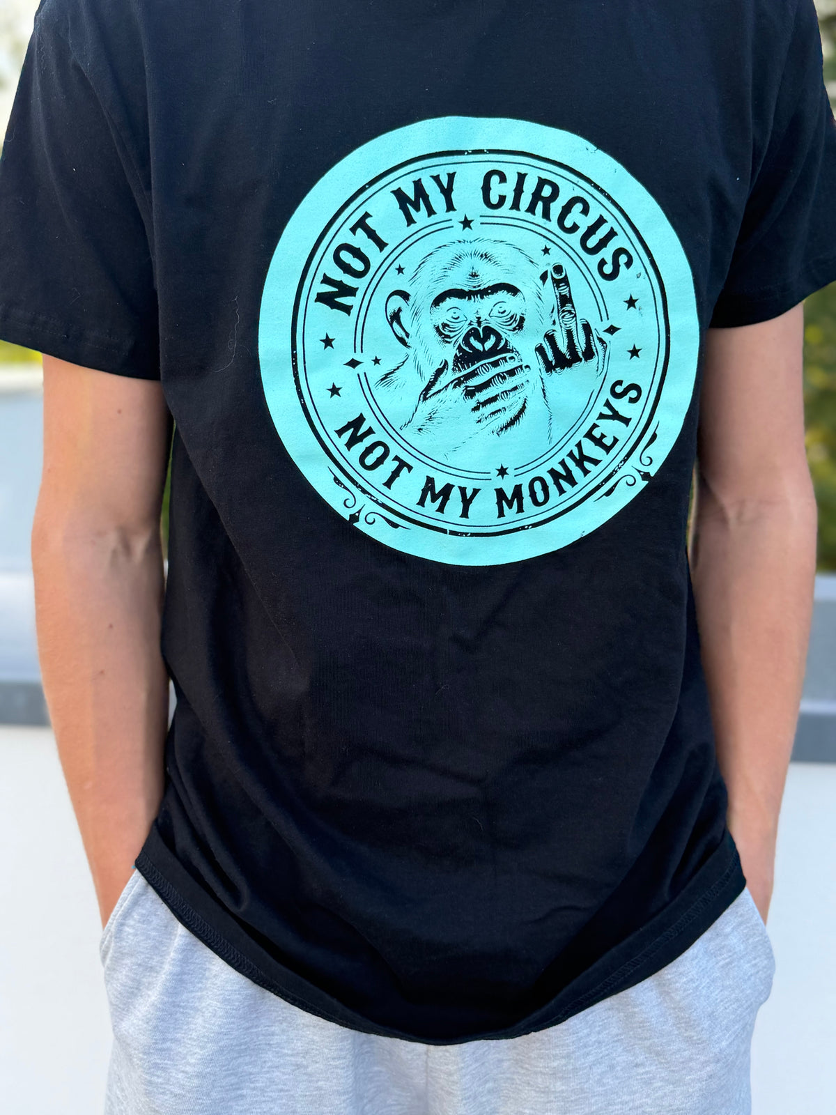 T-Shirt MEN Männer T-Shirt monkey / I Rock
