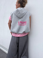 Sweatjacke Hoodiejacke Weste A propos nen Scheiß muss ich