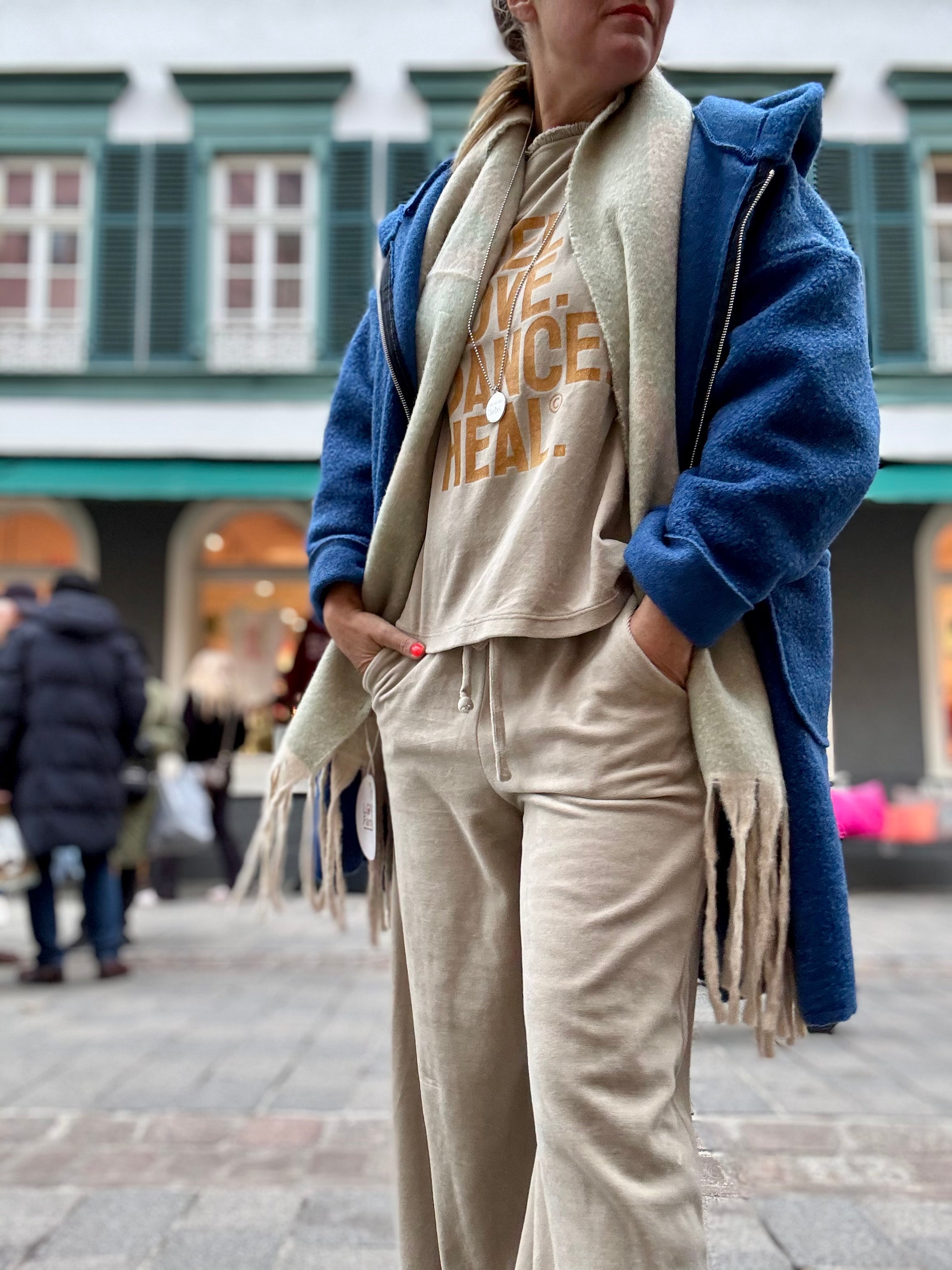 Mantel Jacke Kurzmantel Petrol oder blau