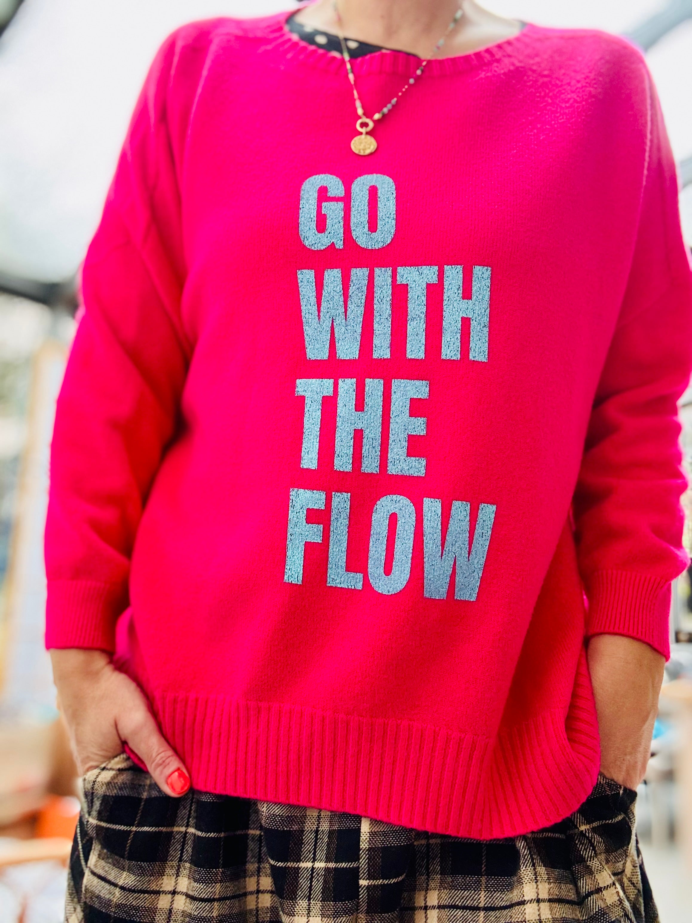 Oversize Strickpullover GO WITH THE FLOW