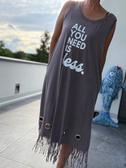 Kleid all you need is less mit Fransen