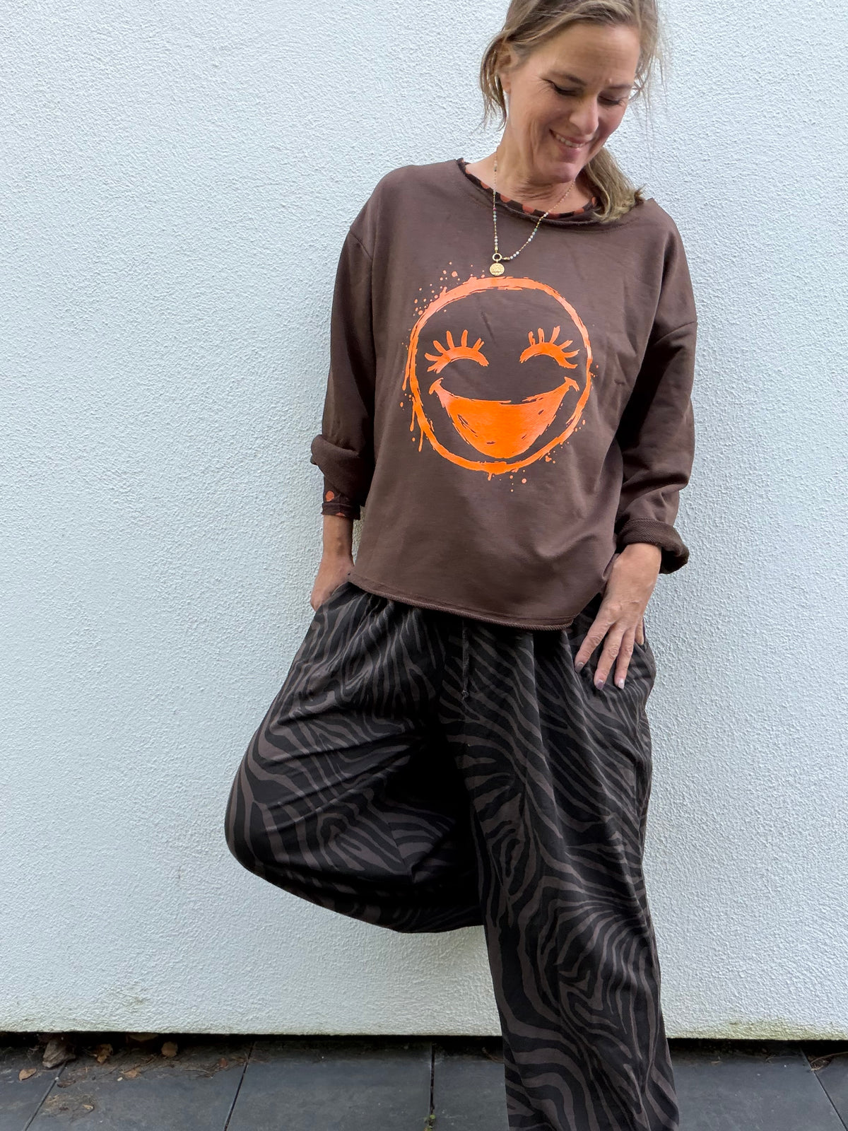 Sweatshirt Sweater Smiley Smiline