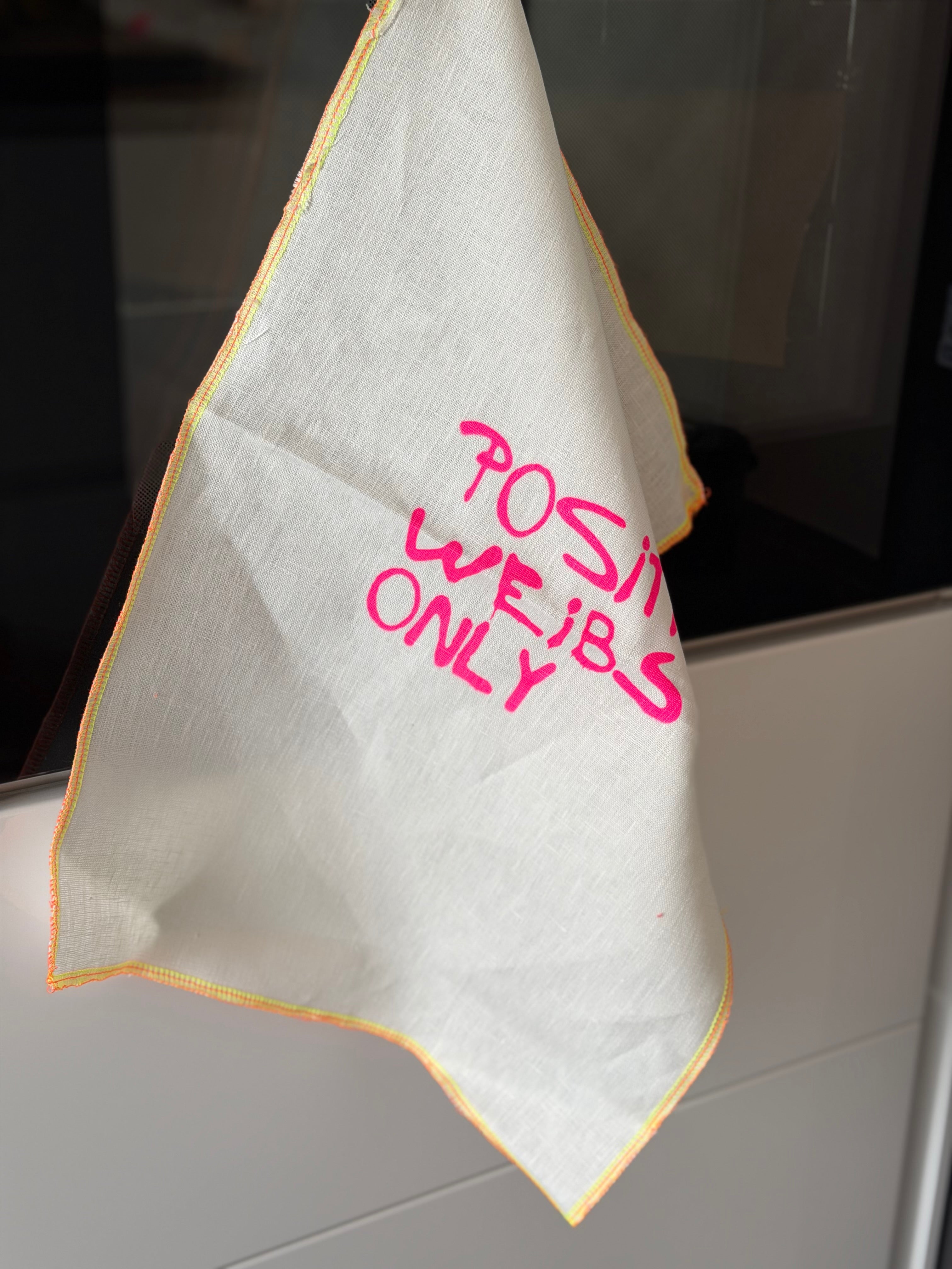 Leinen Geschirrtuch Küchentuch positive weibs only