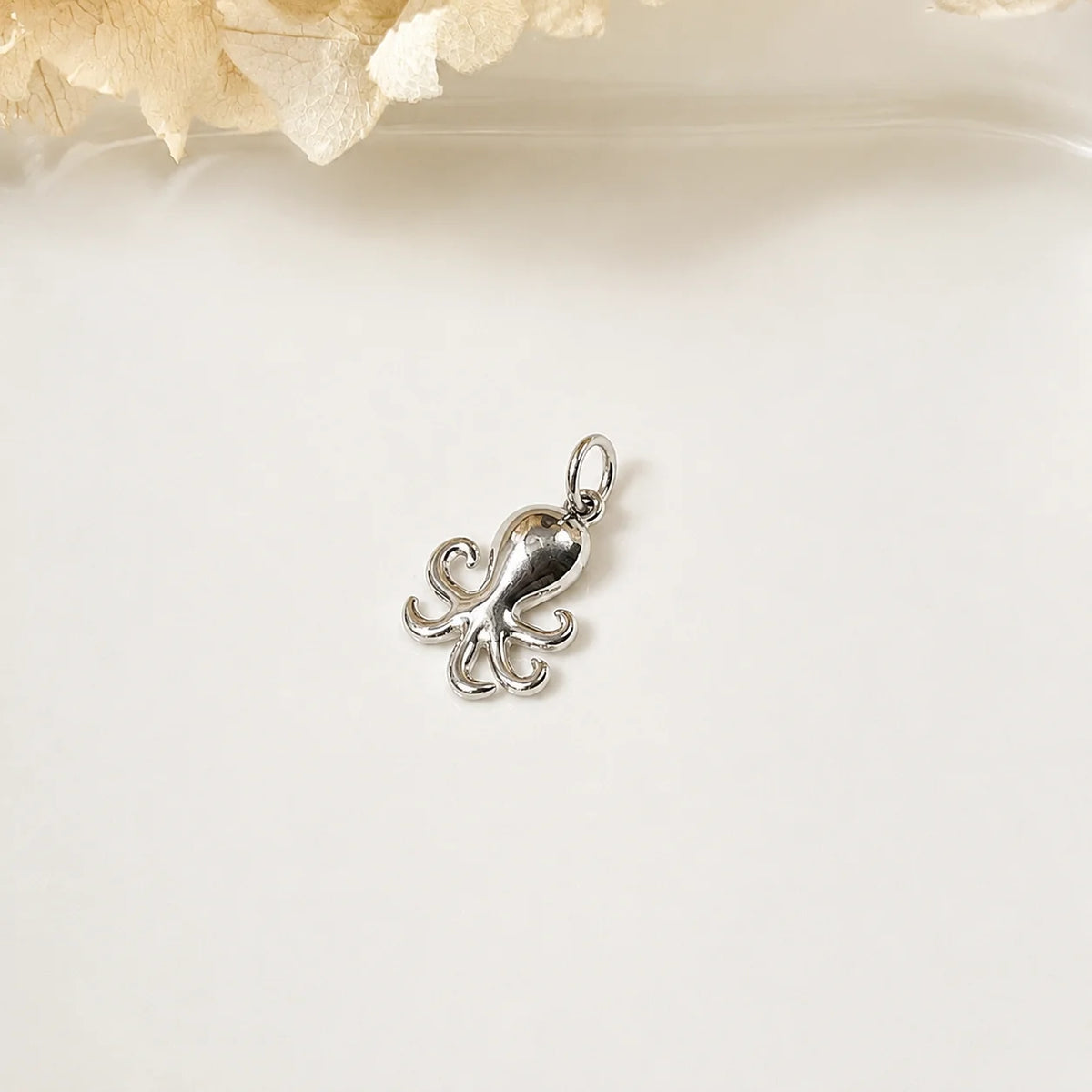 Charm Oktopus für Kette mit Karabiner