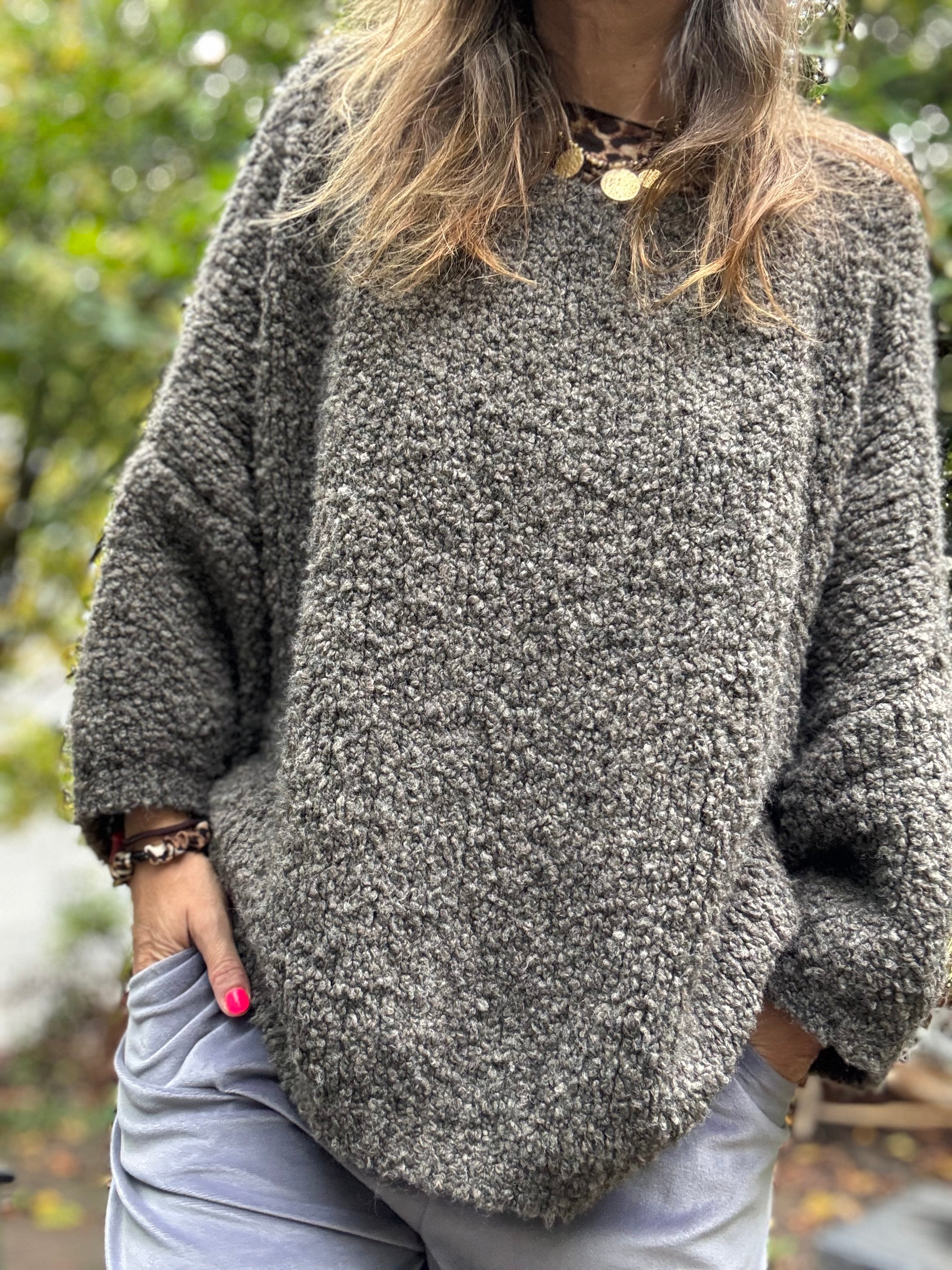 Oversize Strickpullover Alpaca, 3 Farben
