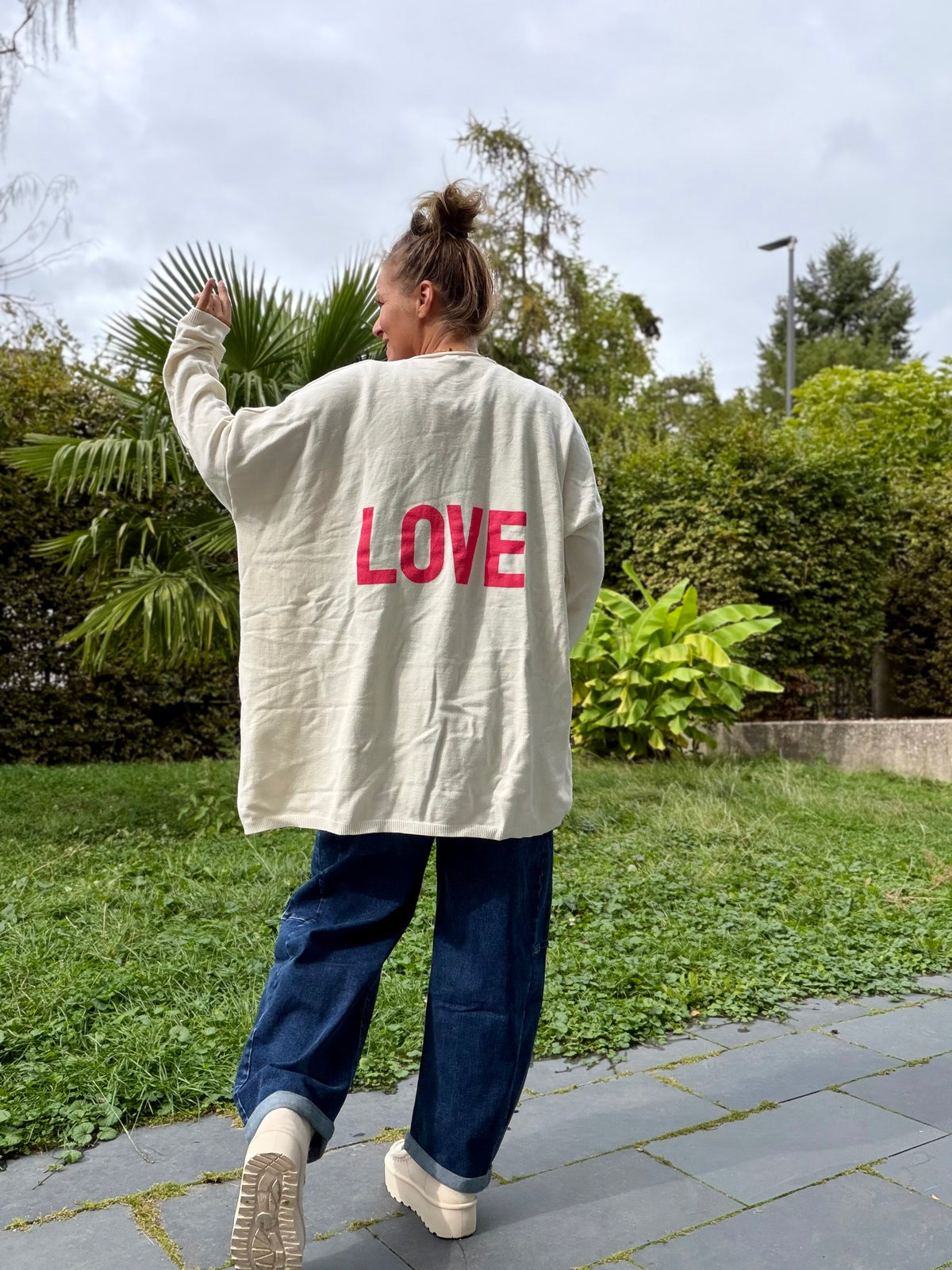 Strick Cardigan Strickjacke LOVE