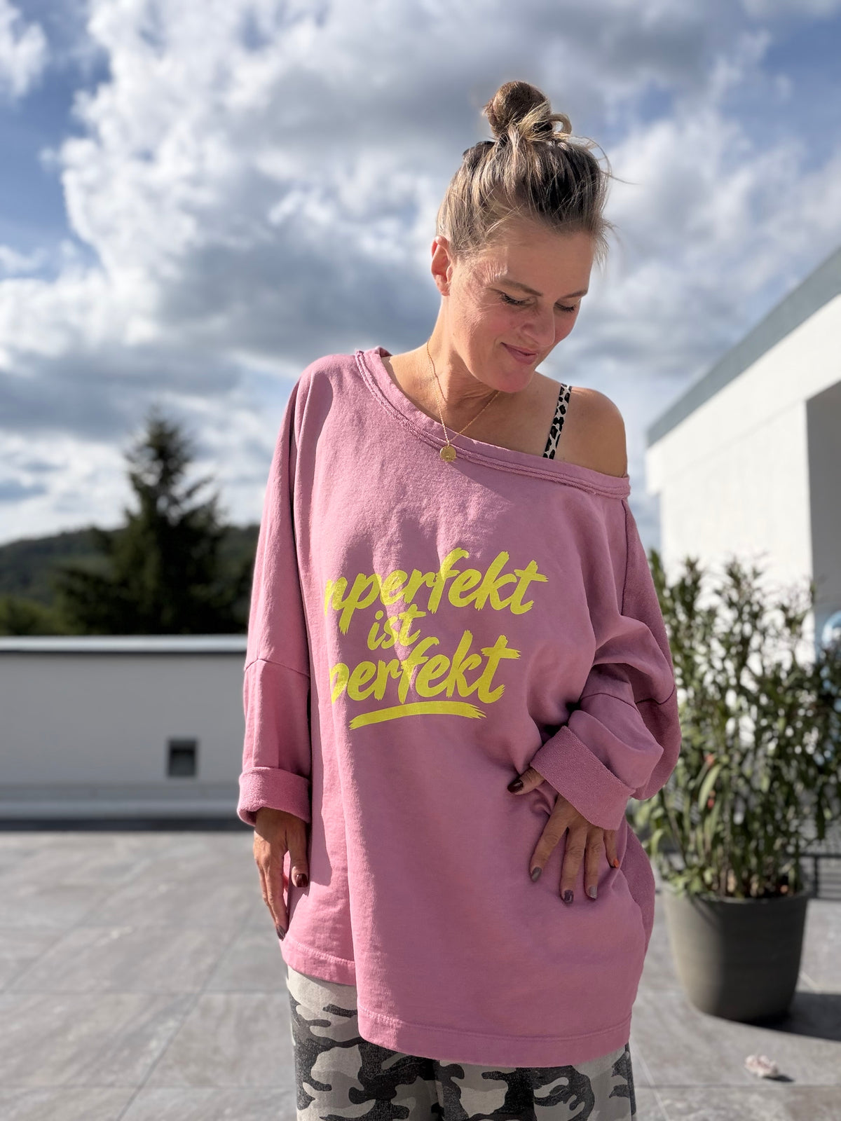 unperfekt ist perfekt, 2 Farben Bigsize Sweatshirt