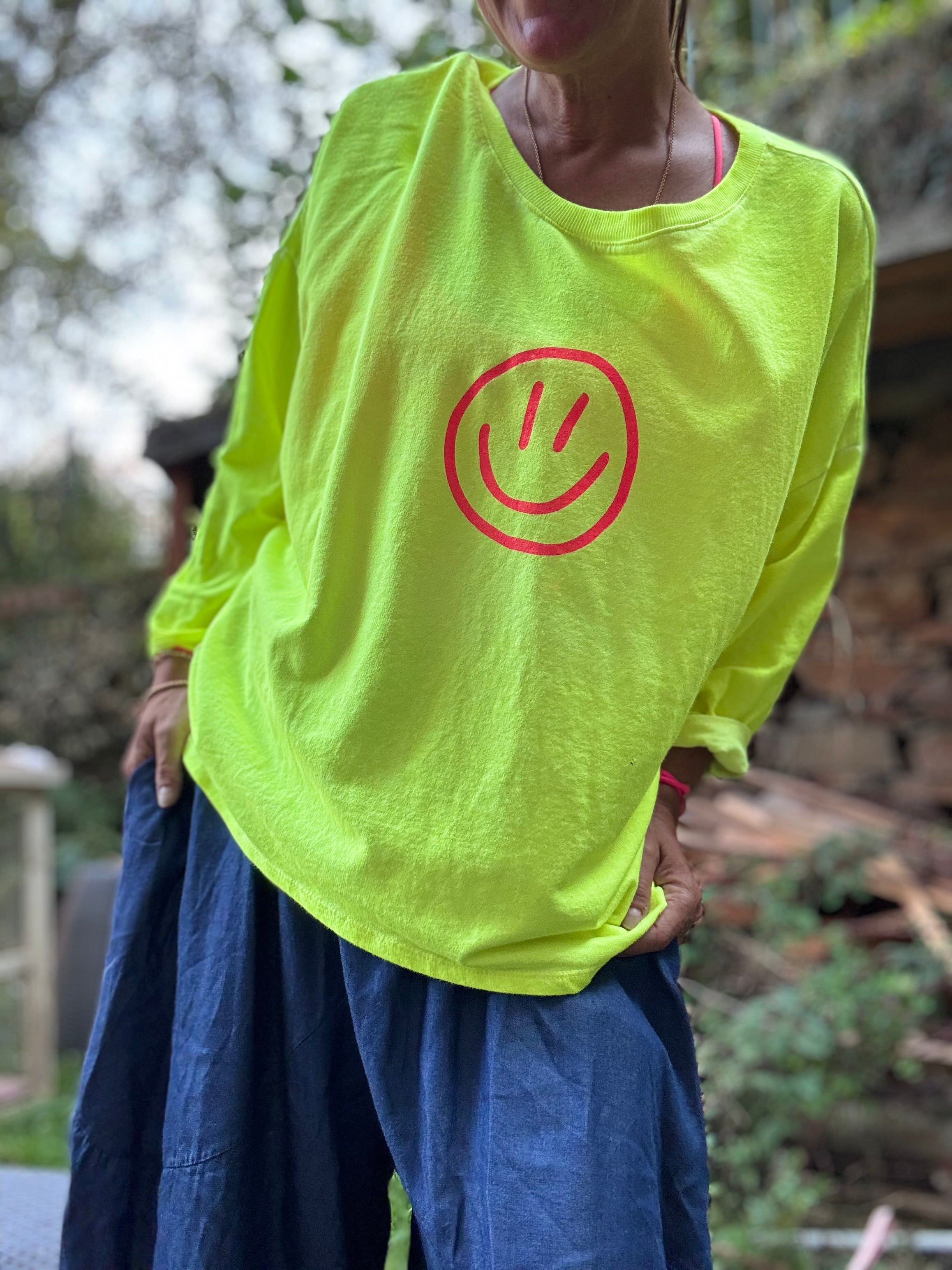Lieblingsshirt Neon Smiley