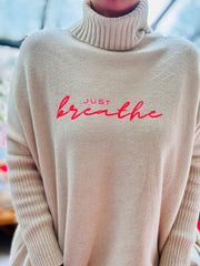 Oversize Strickpullover Rolli just breathe