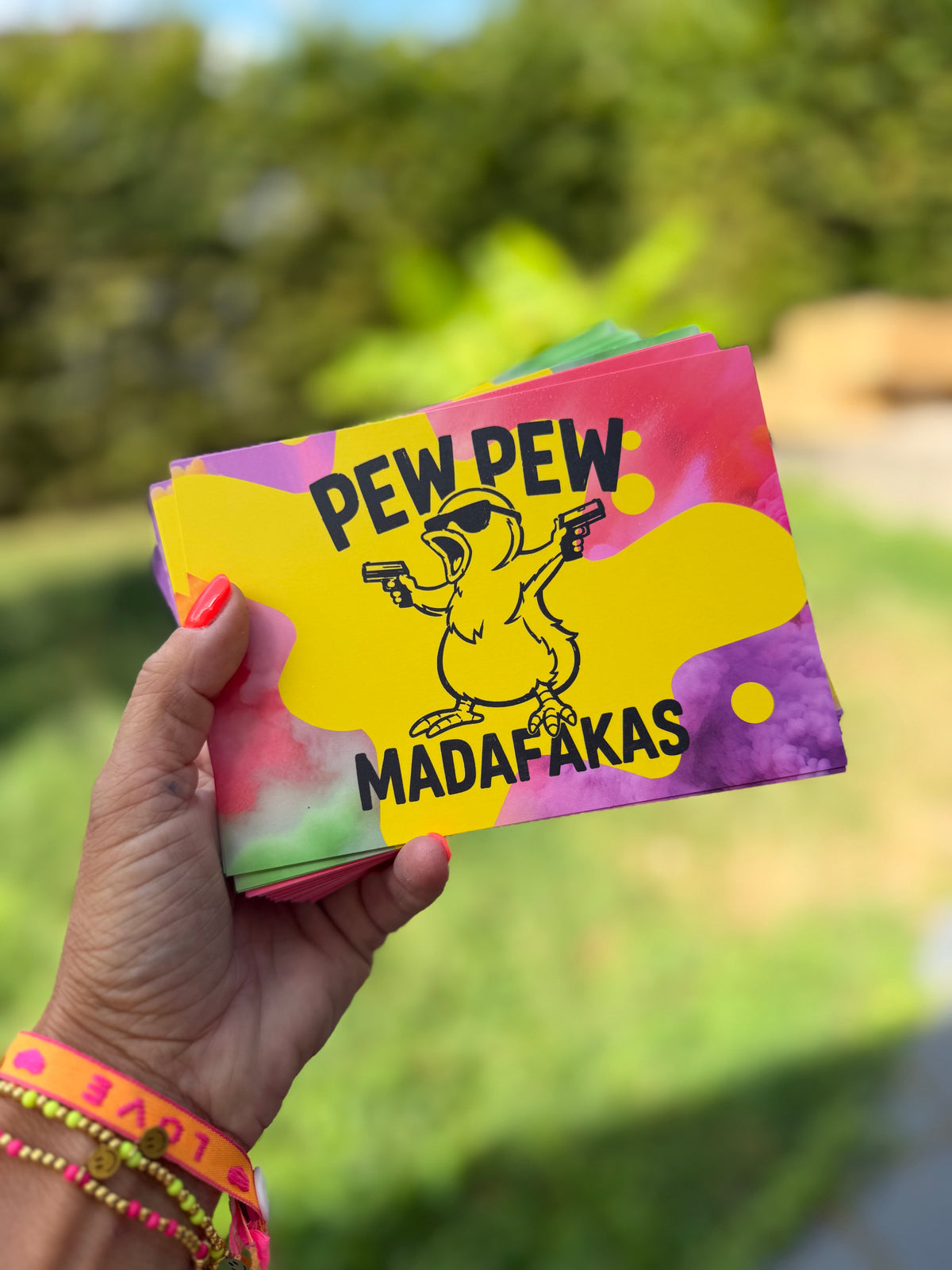 Postkarte pew pew madafakas