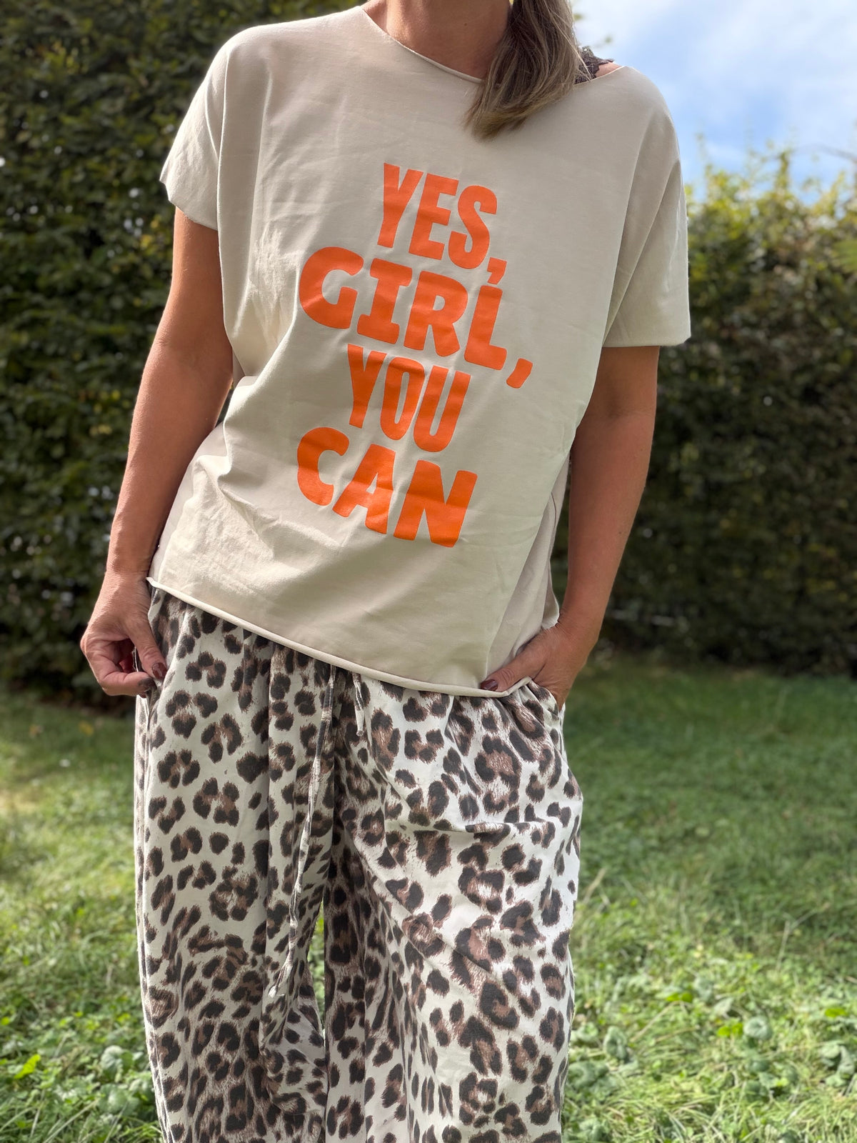 T-Shirt Yes Girl you can