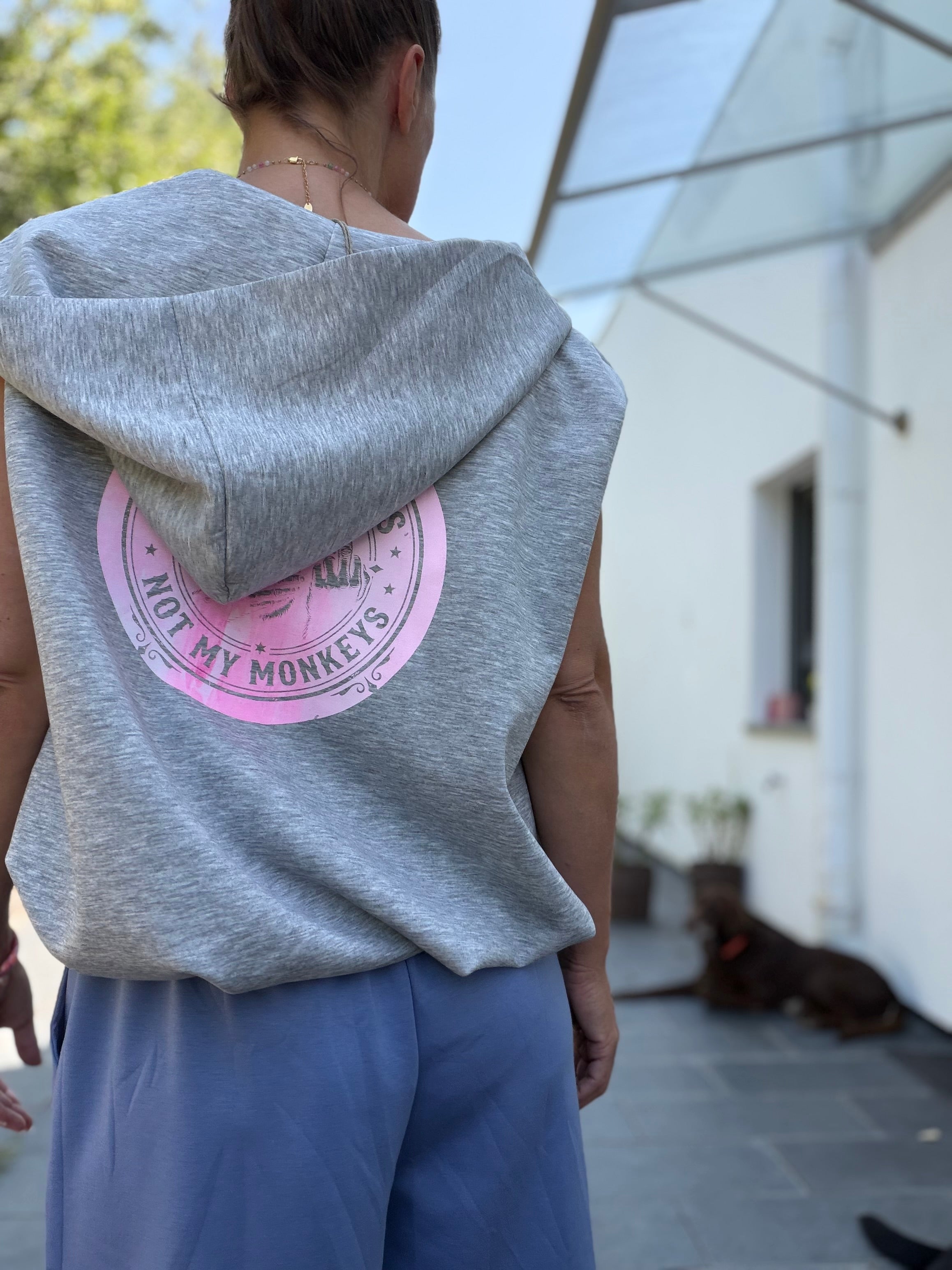 Sweatjacke Not m Monkeys Not my circus