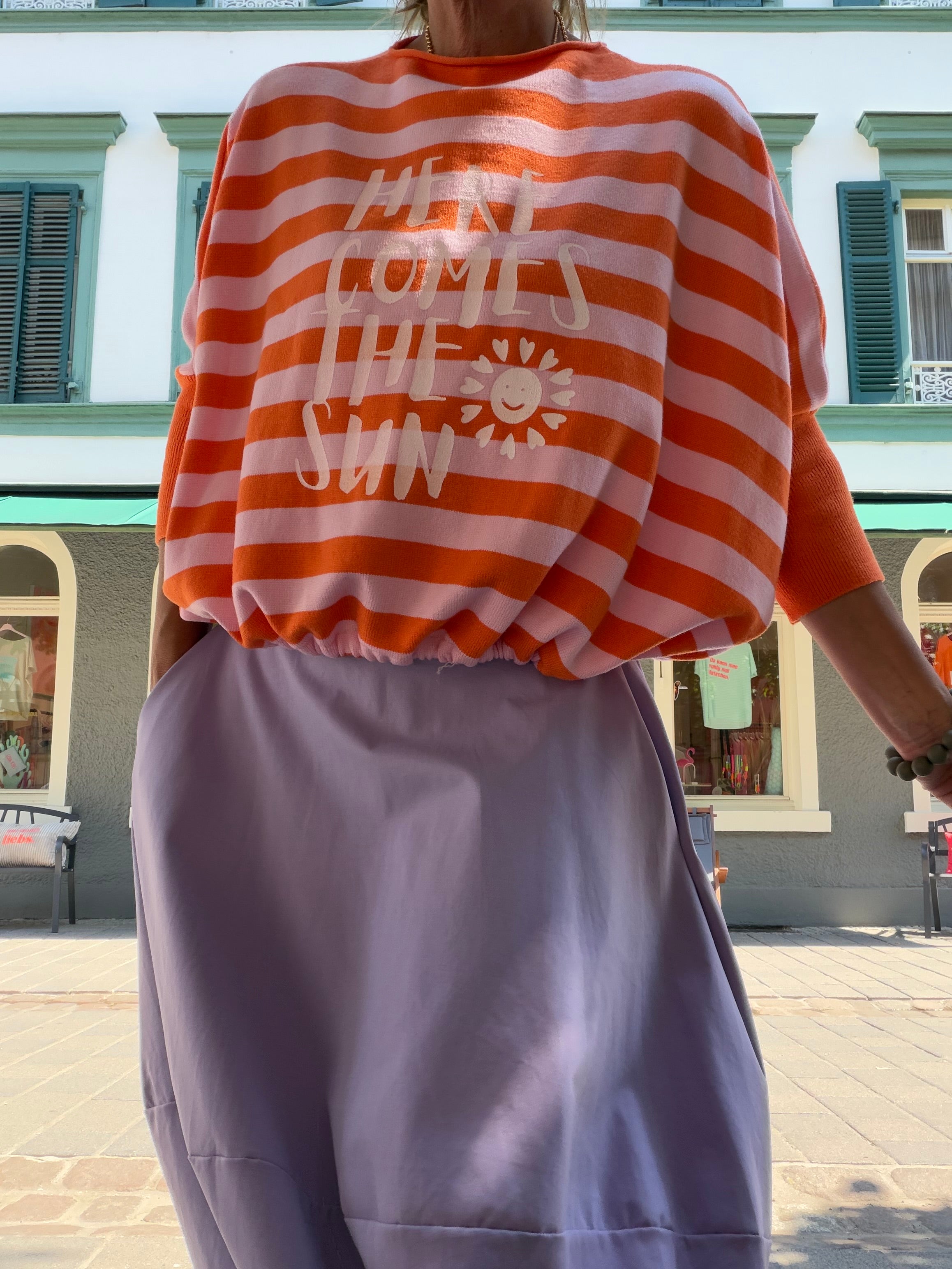 Here comes the sun Pullover Strick und Streifen