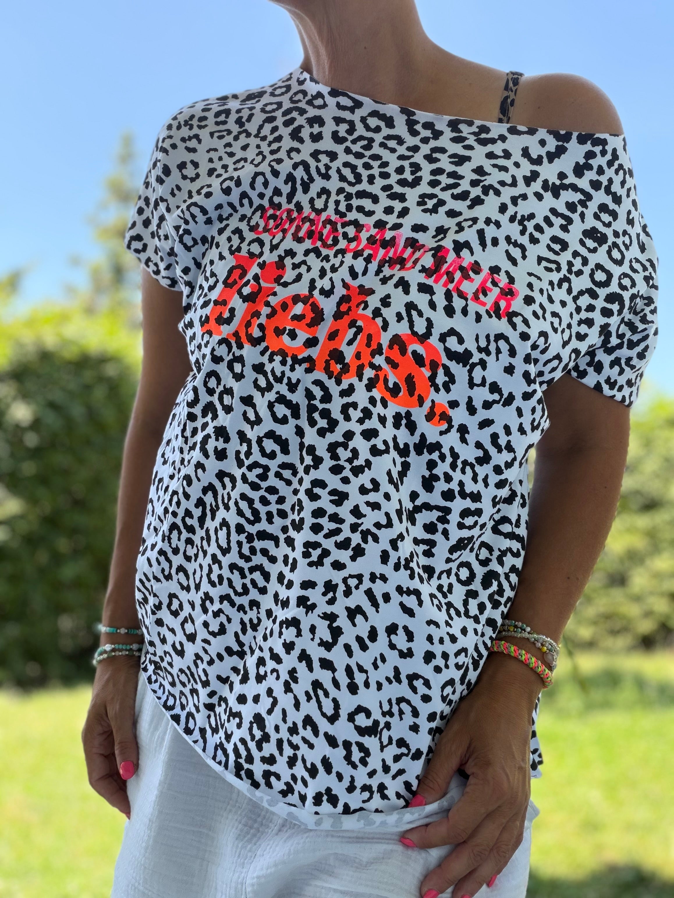 T-Shirt Leo Sonne Sand Meer liebs