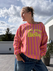 Streifen Shirt Sweatshirt Sonne Sand Meer Liebs