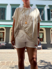 BIGSIZE T-Shirt im Herzen barfuß