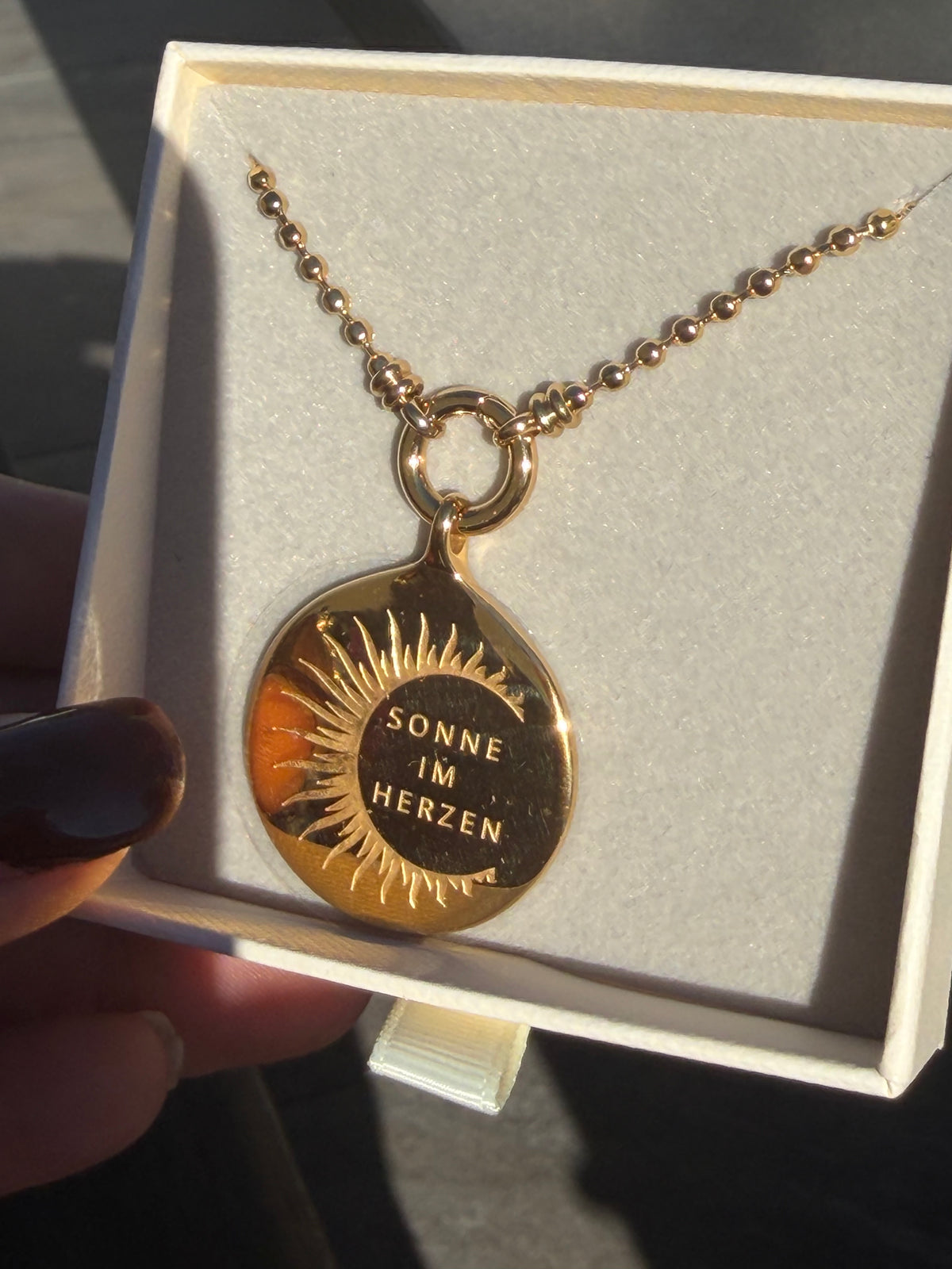 Kette Sonne im Herzen