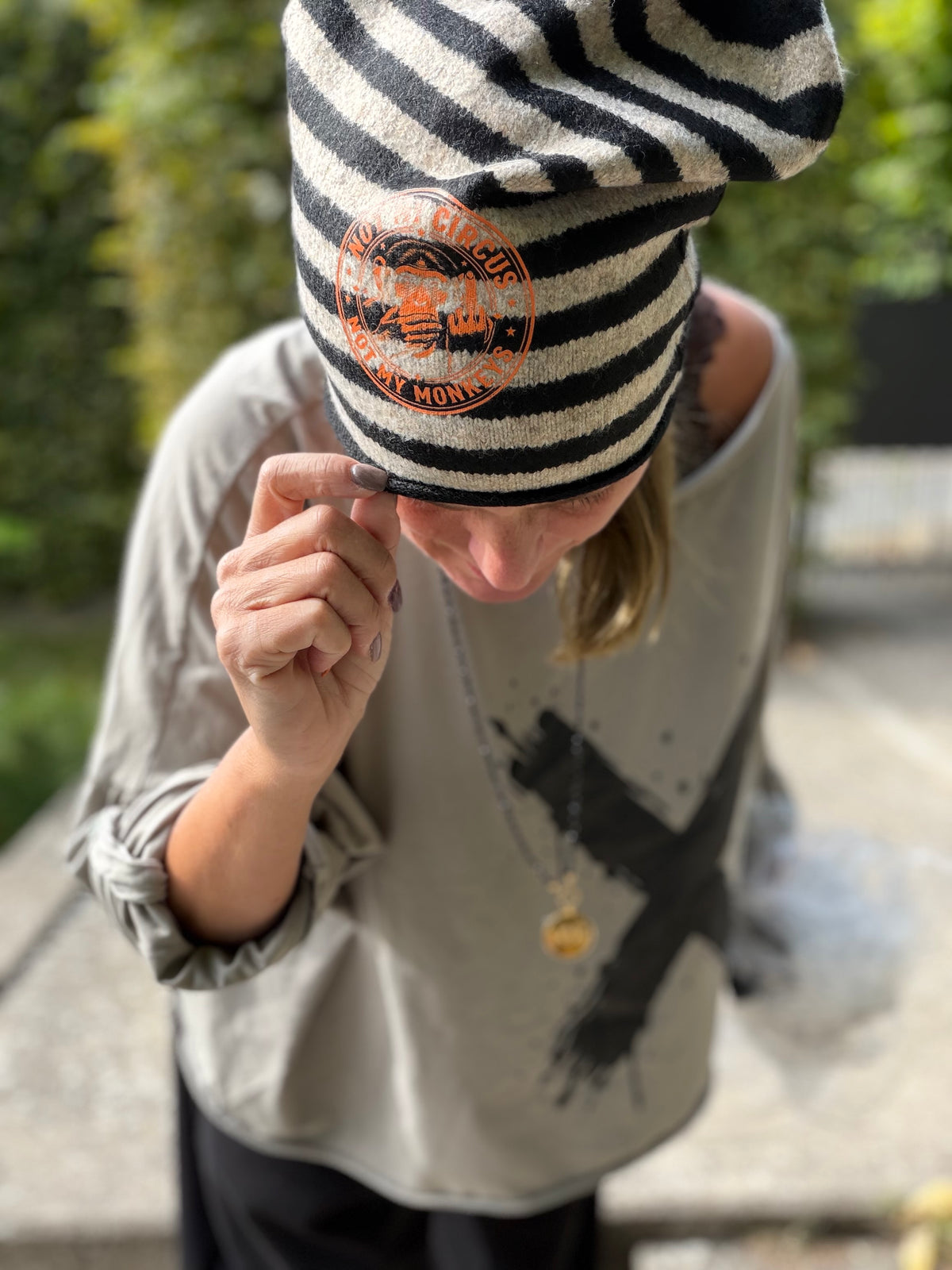 Mütze Beanie Not my Circus Not m Monkeys