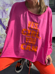 Oversize Shirt Yes Girl you can