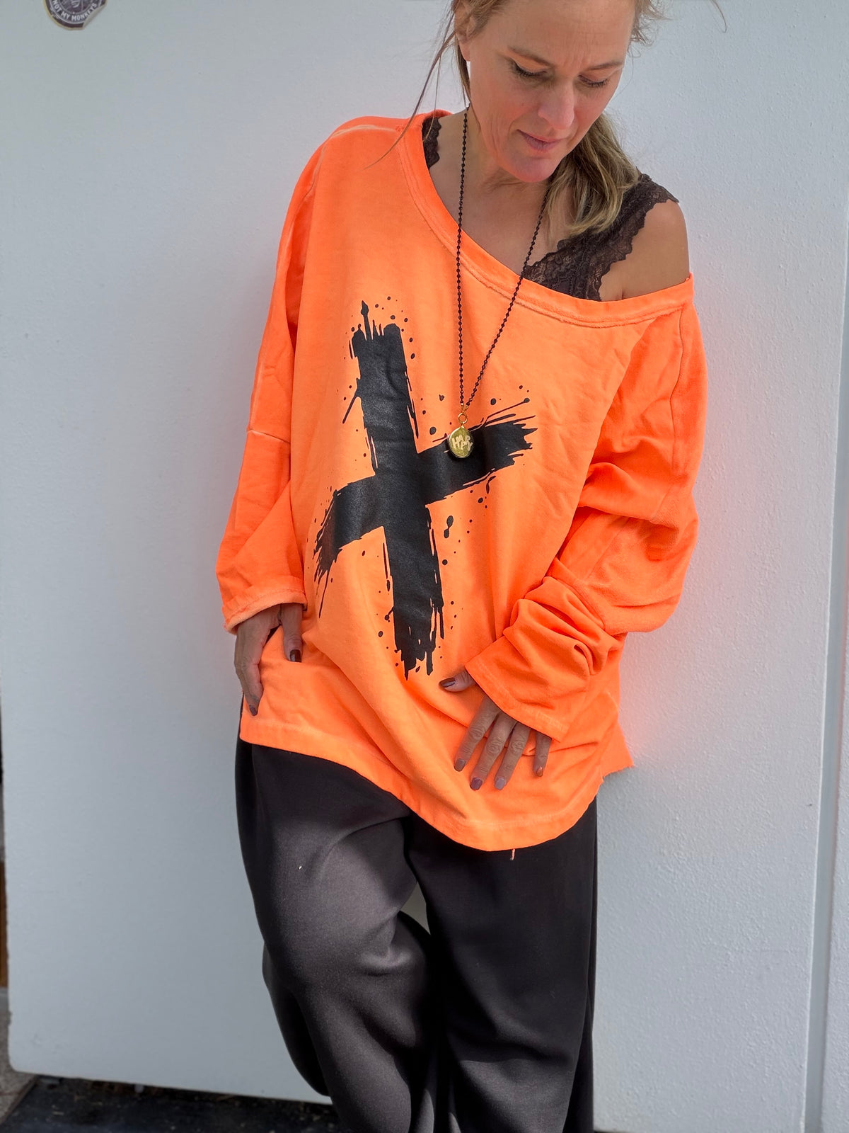Bigsize Sweatshirt Neon X