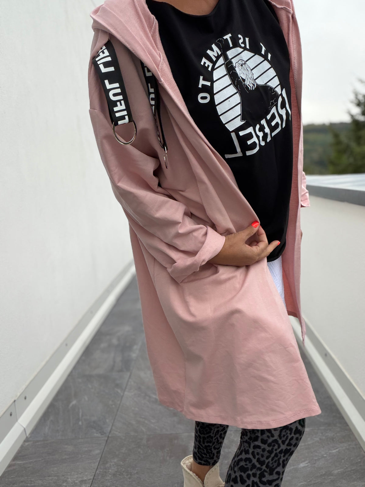 Cardigan Hoodie Flügel, 3 Farben