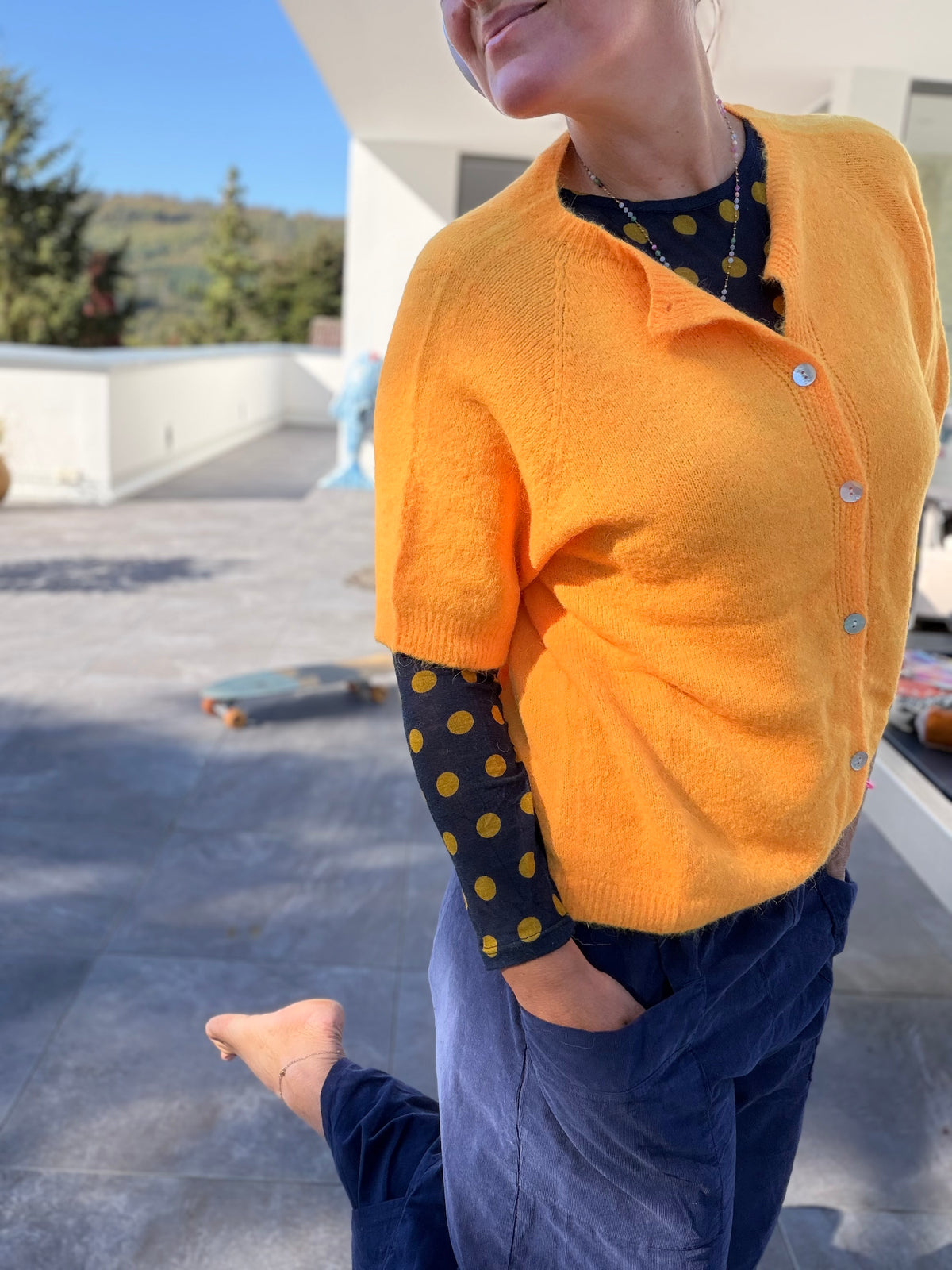Strickjacke Cardigan Alpaca, viele Farben