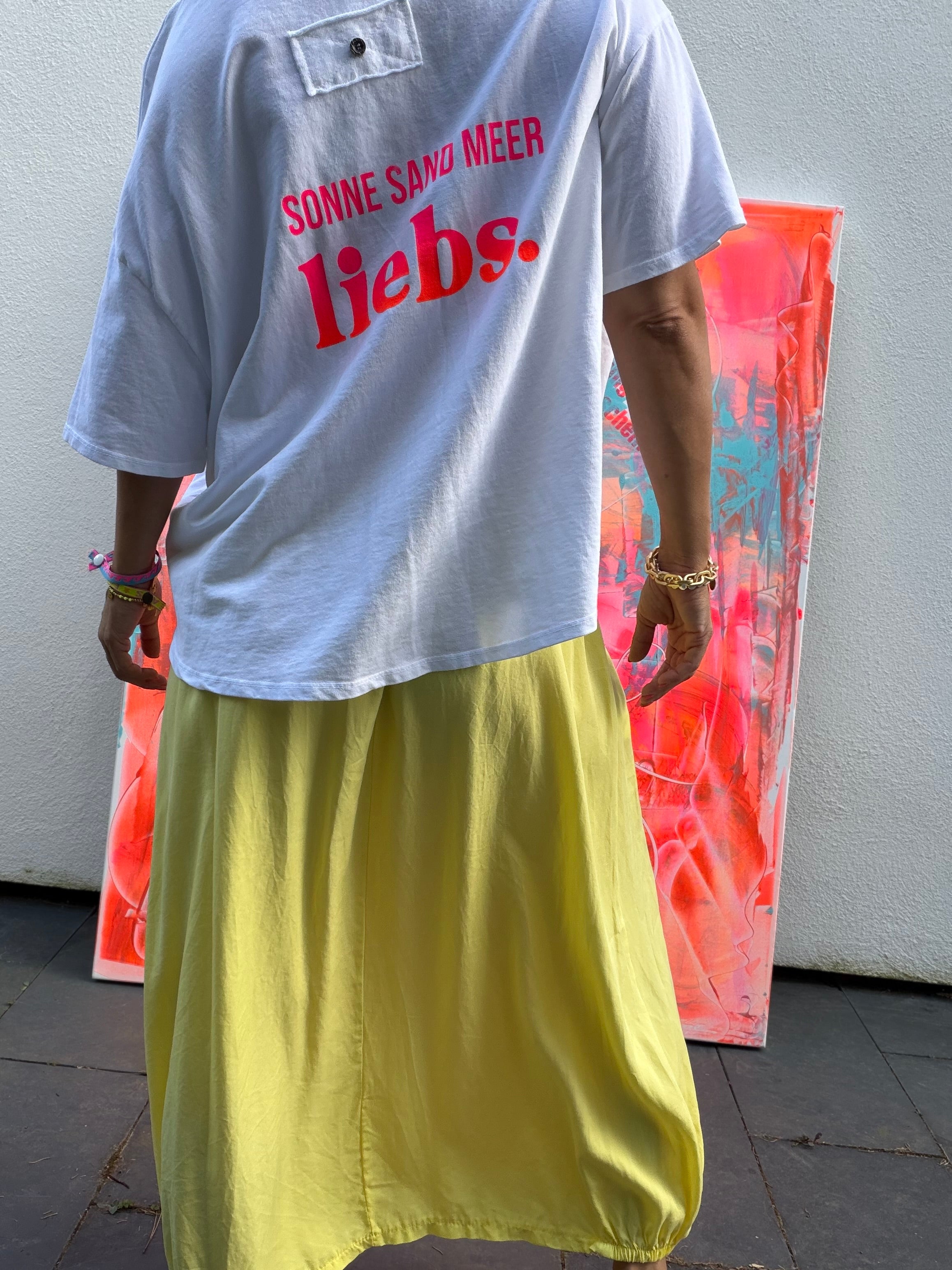 Crop T-Shirt Sonne Sand Meer Liebs.