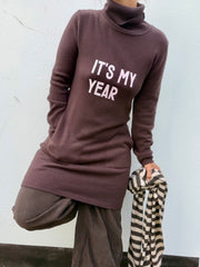 Kleid its my year Strickkleid Longpullover