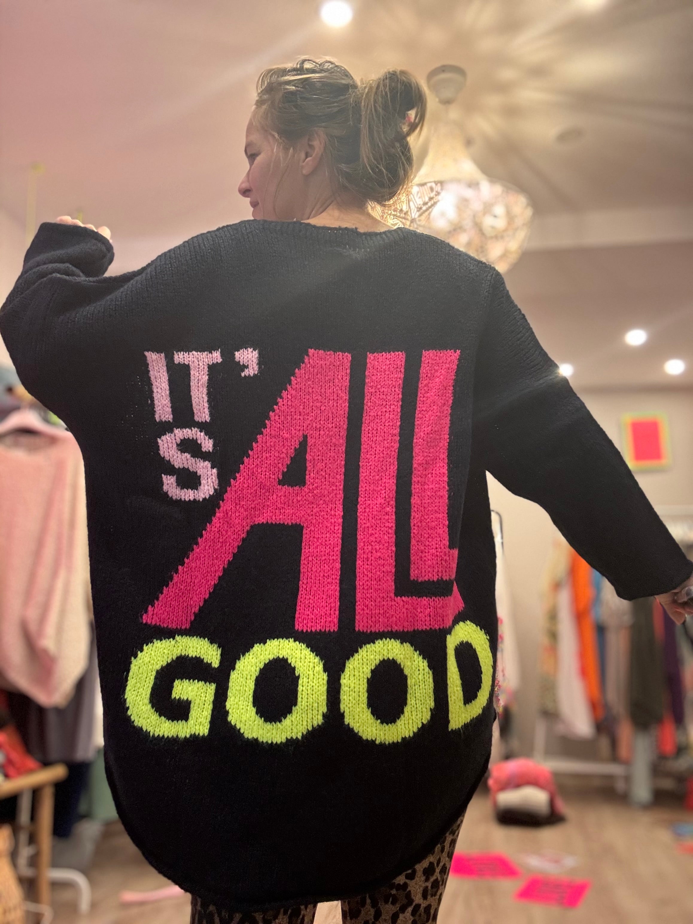 Strickpullover its all good SMILEY