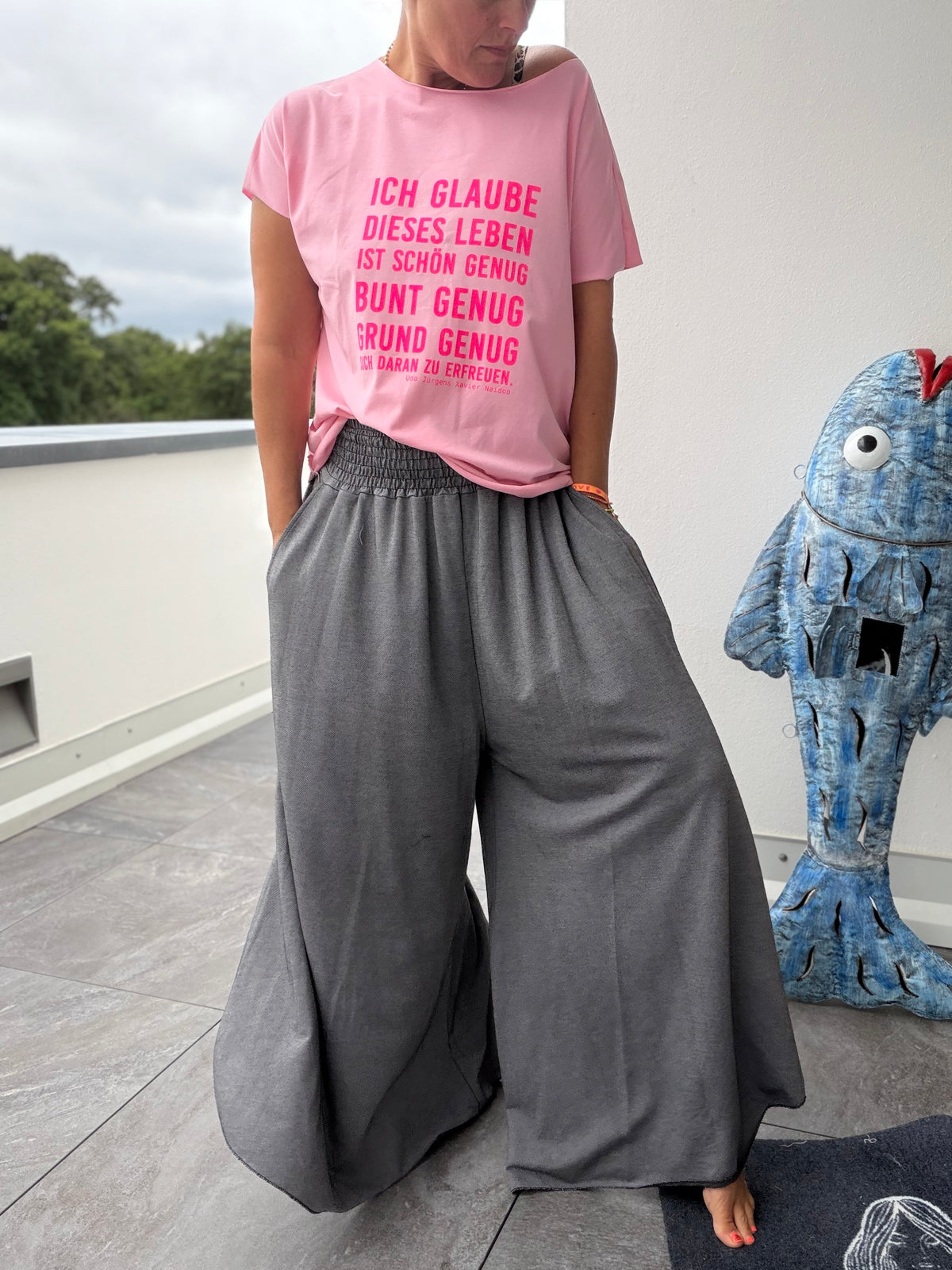T-Shirt ich glaube „Leben“