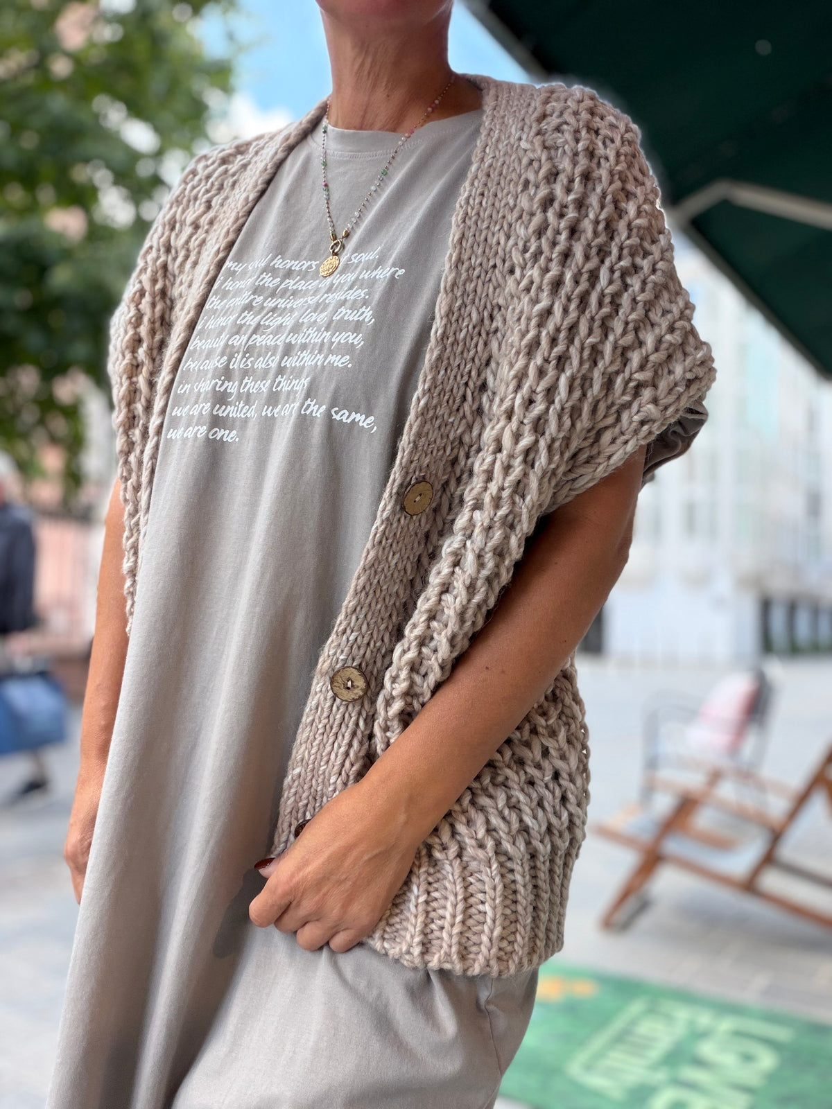 Strickweste Weste Alpaca 3 Farben