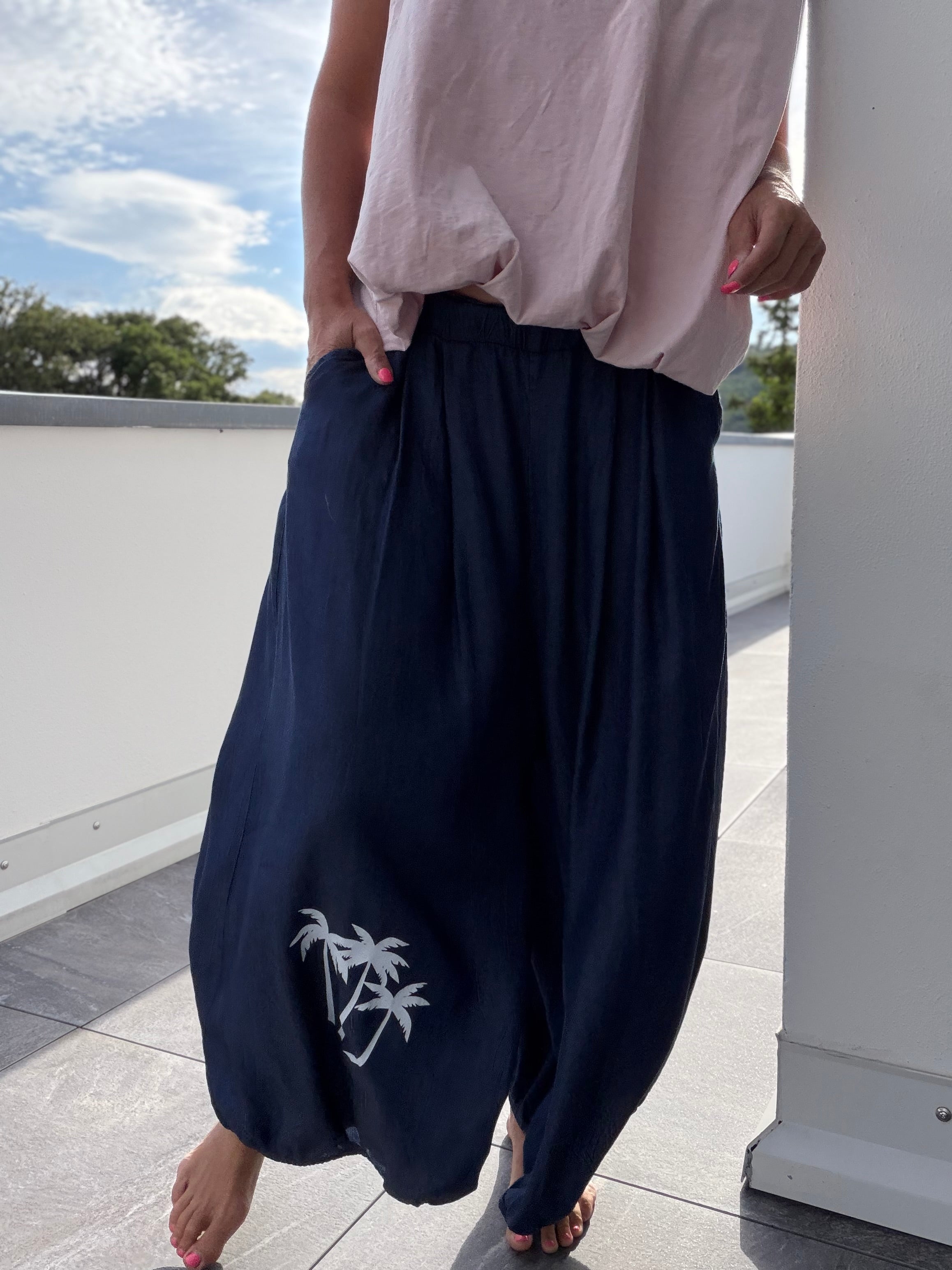 Jeans Hosenrock Palme