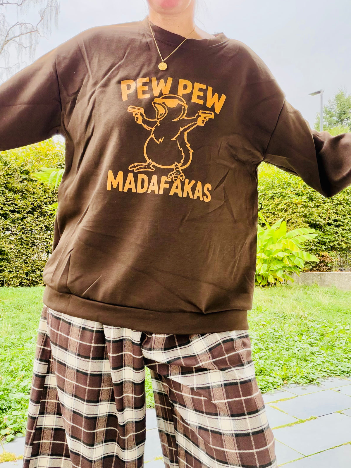 Oversize Sweatshirt pew pew madafakas