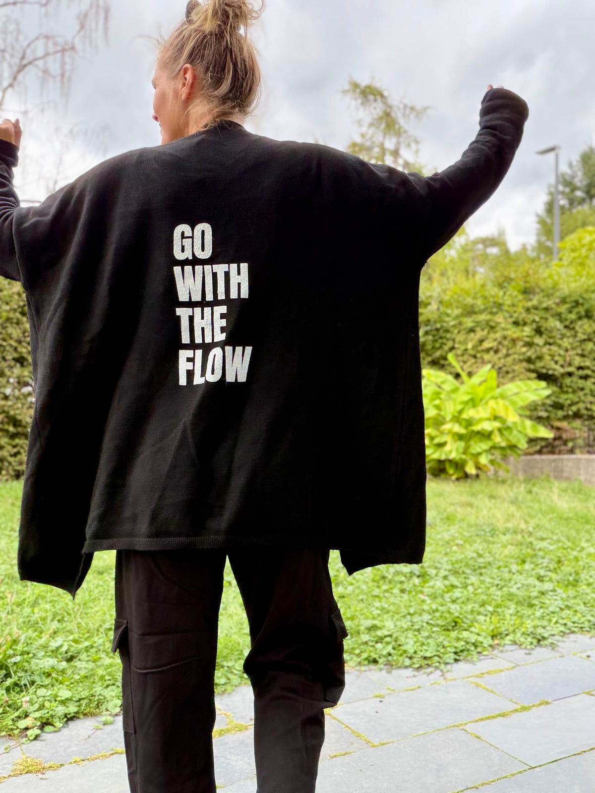 Strick Cardigan Strickjacke GO WITH THE FLOW