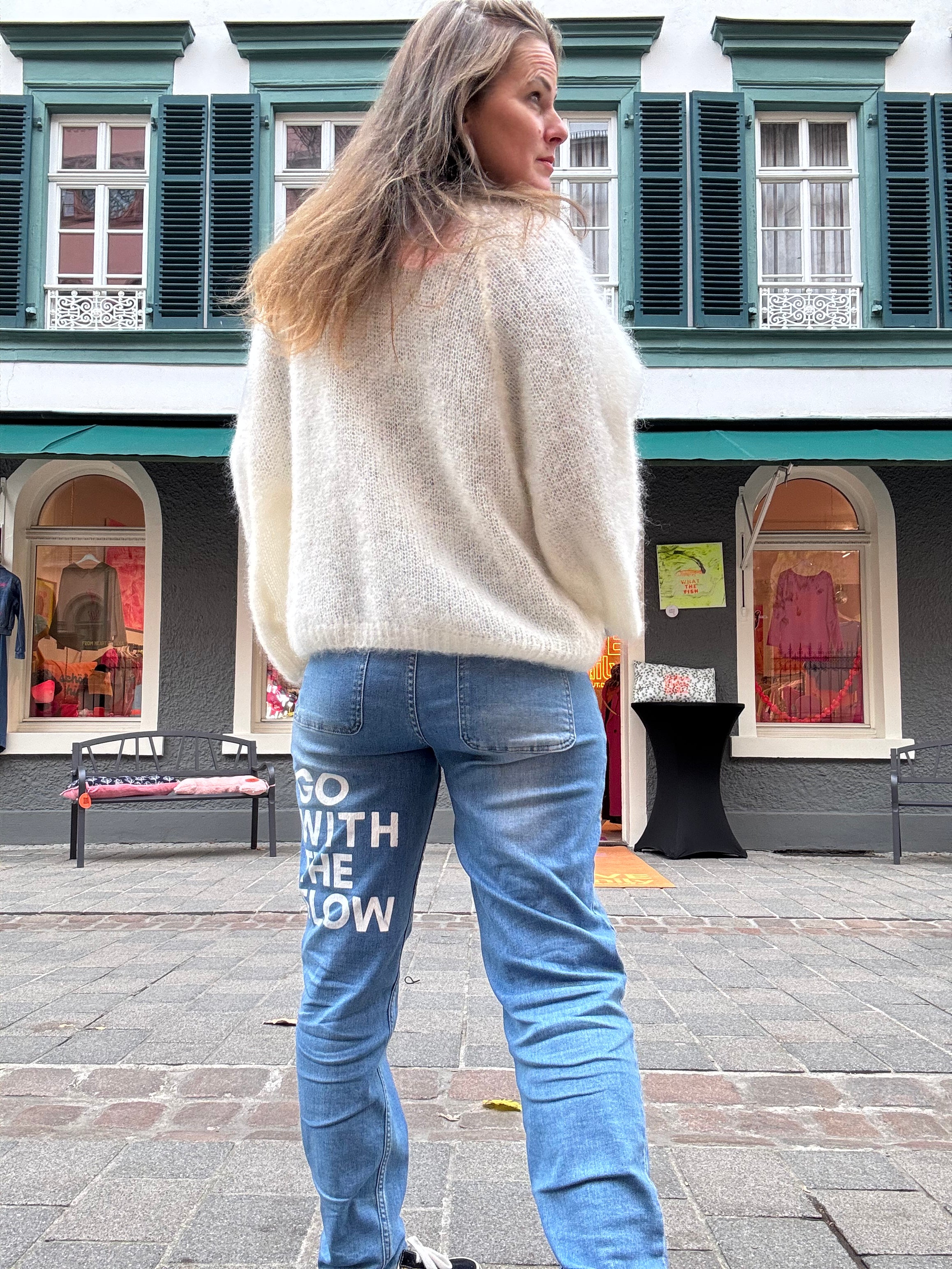 Mohair Cardigan Neon