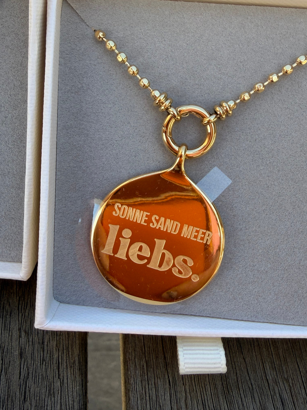 Kette Sonne Sand Meer liebs.