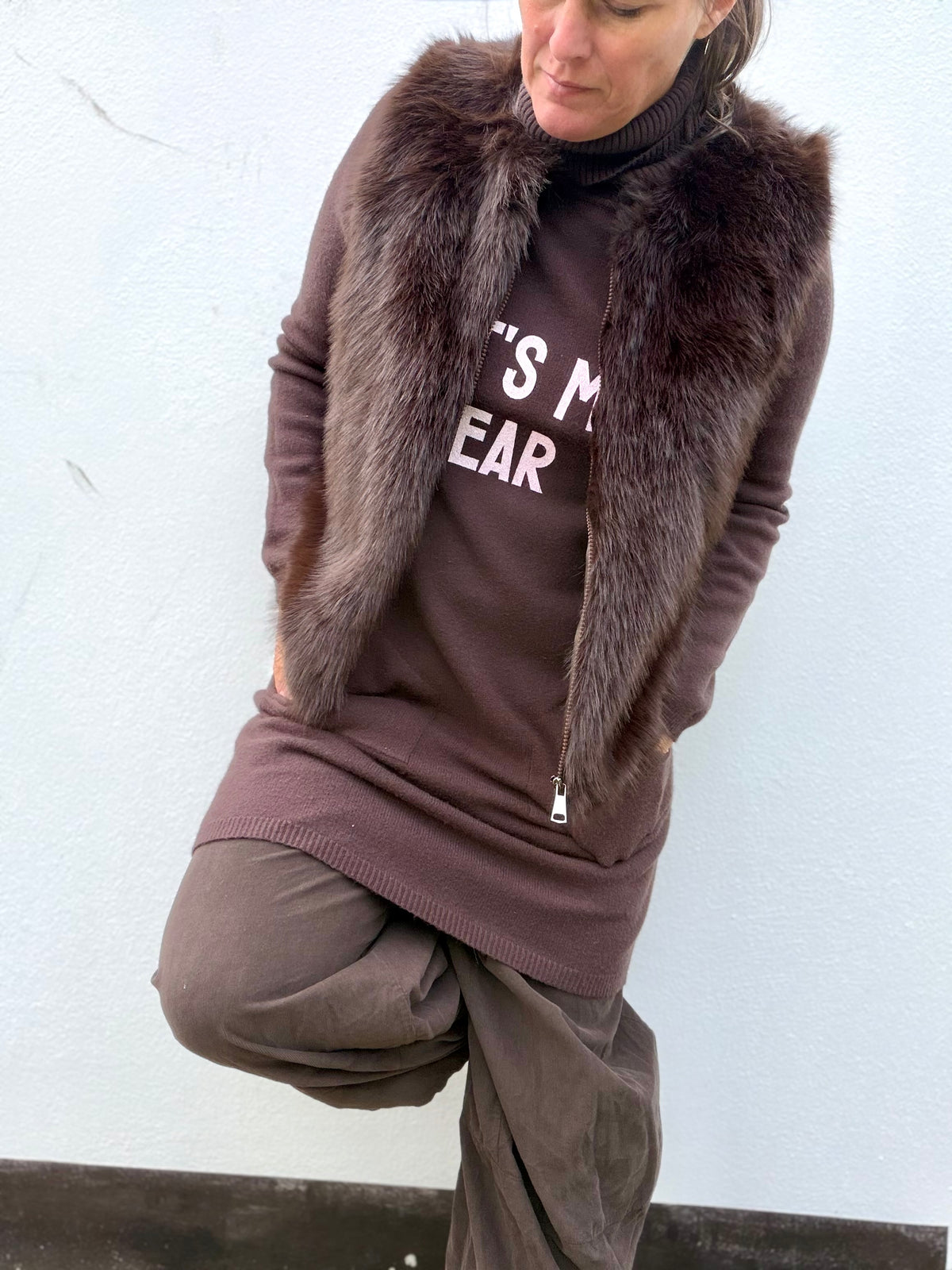 Kleid its my year Strickkleid Longpullover
