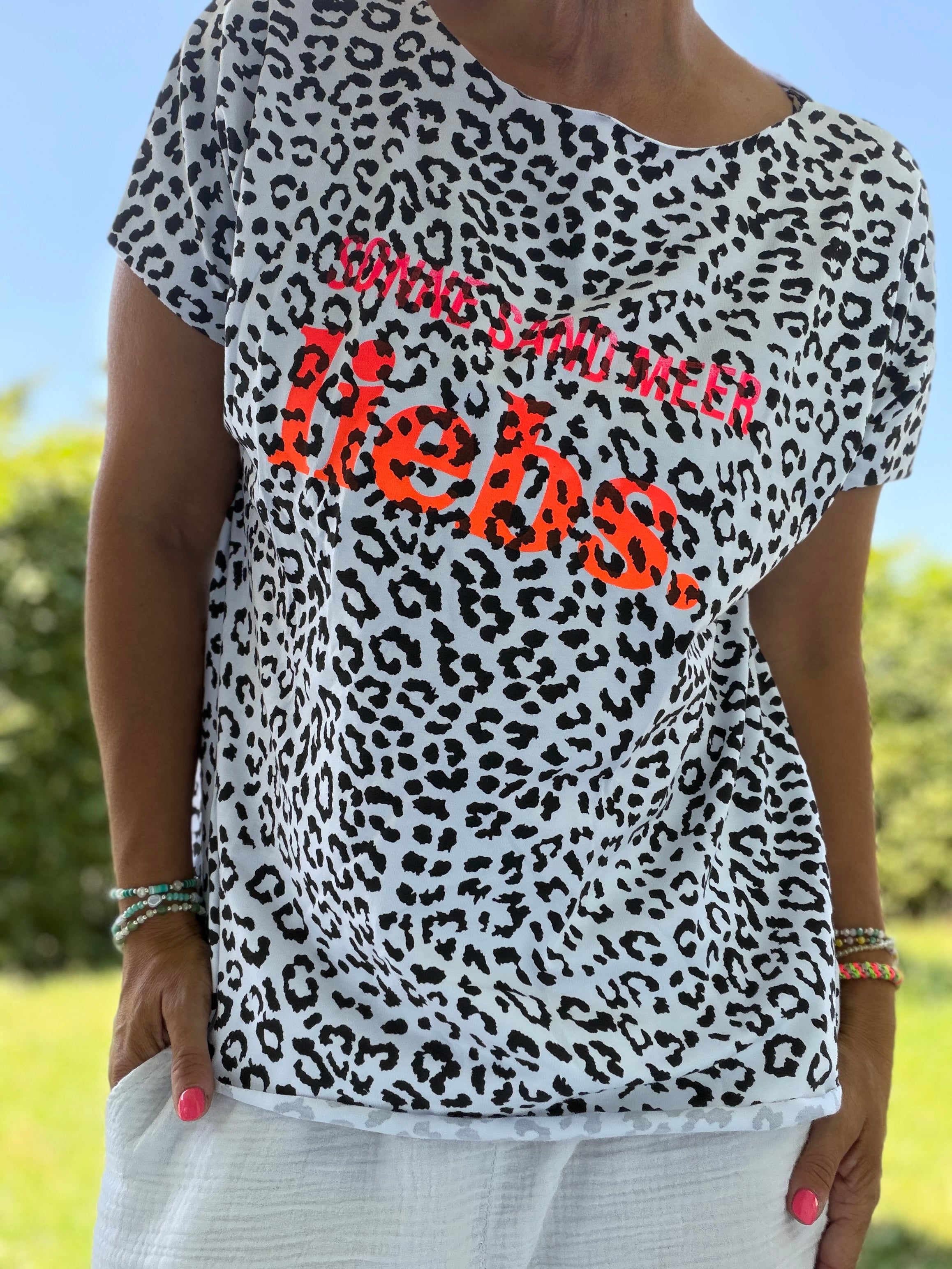 T-Shirt Leo Sonne Sand Meer liebs