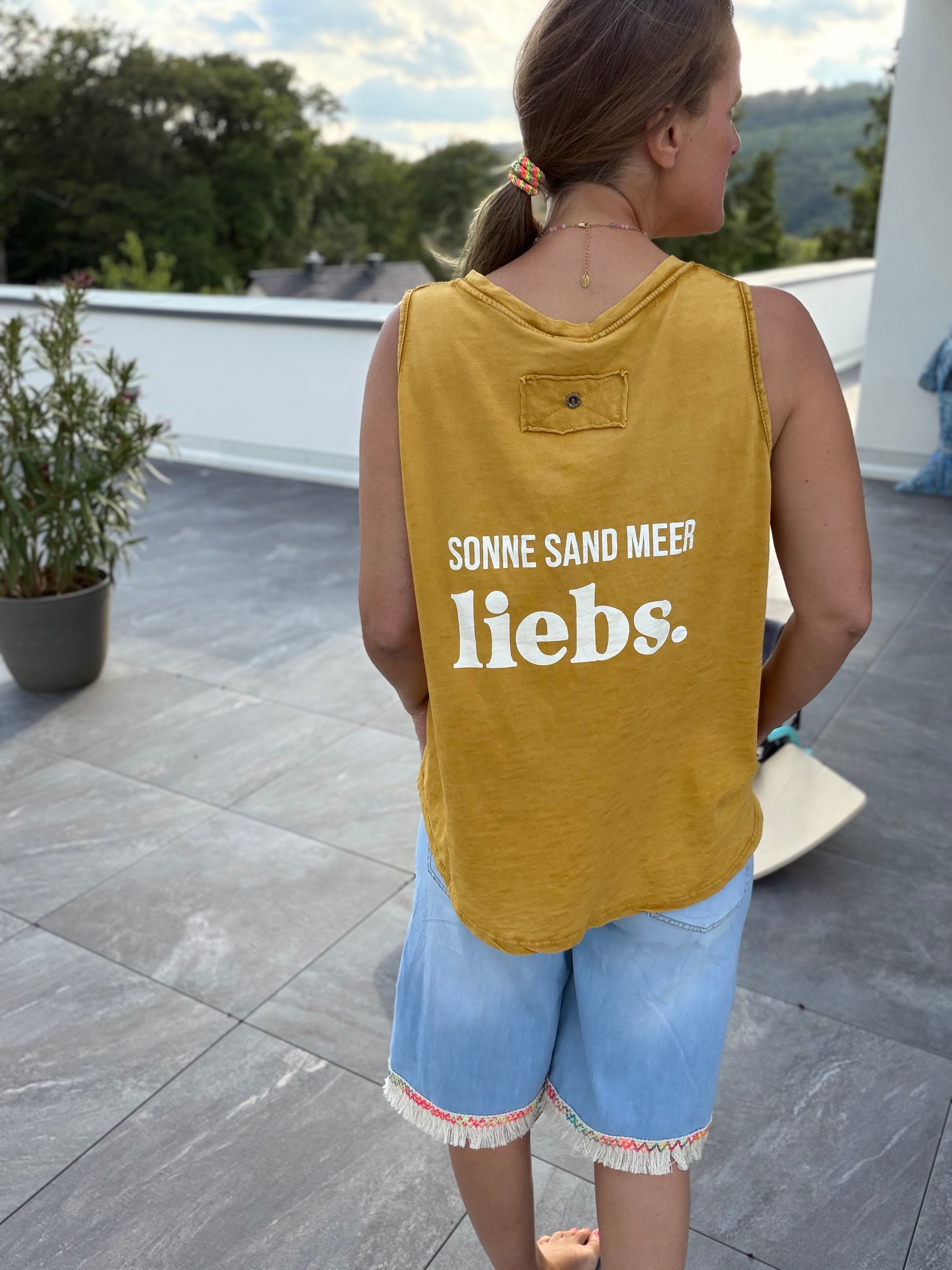 Oversize TOP Sonne Sand Meer liebs.