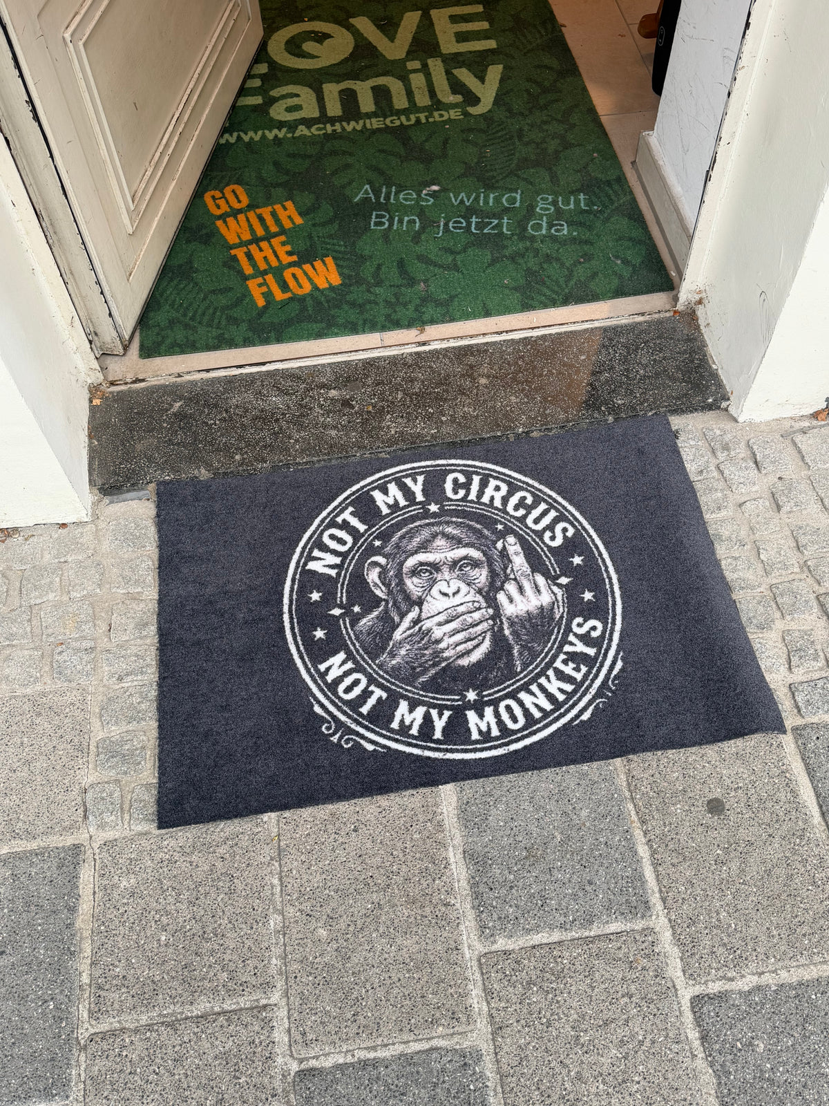 Fußmatte Not my Circus Not m Monkeys