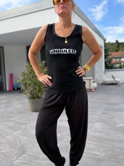 Top unruled, schwarz oder pink