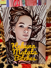 Postkarte Hakuna Matata Bitches