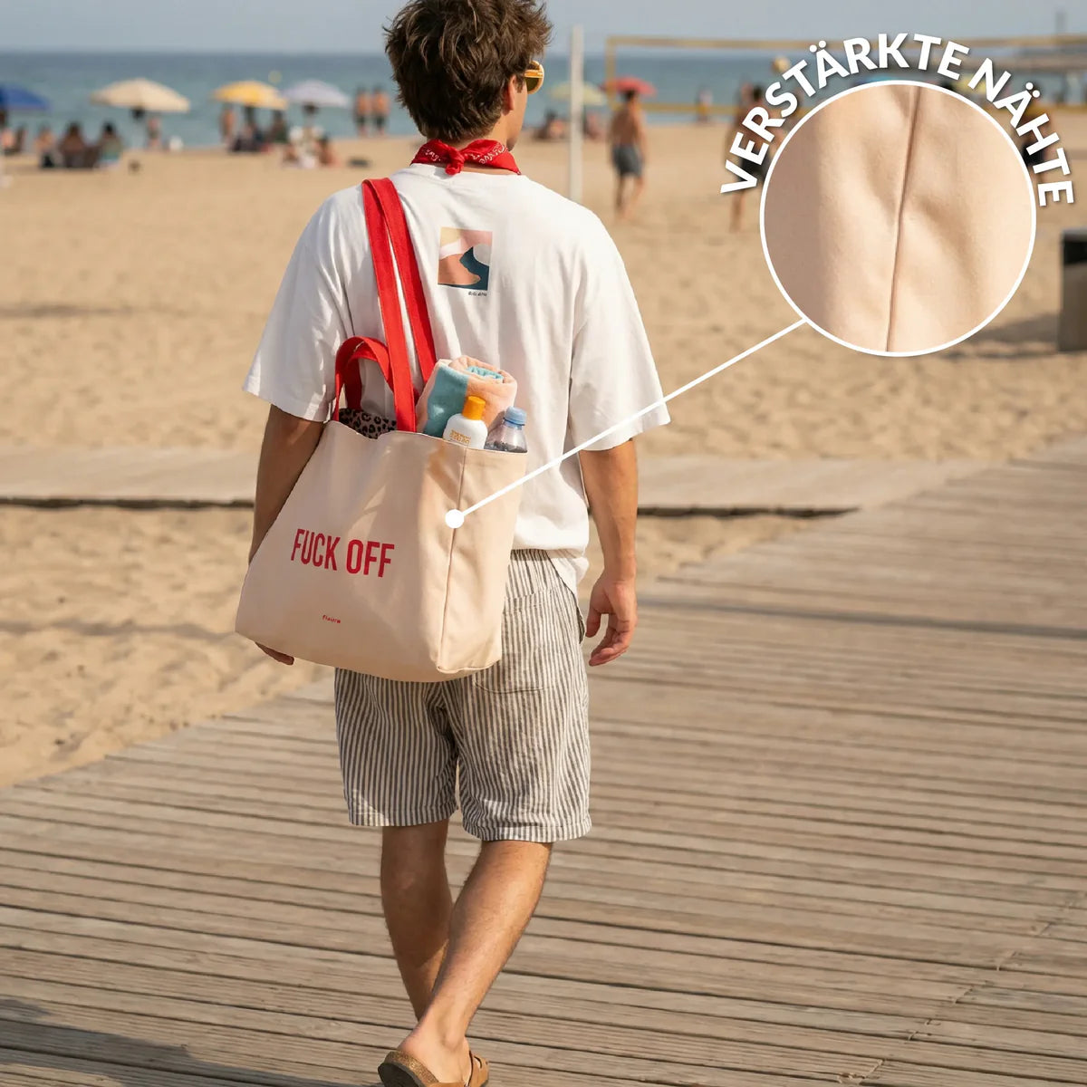 Strandtasche fuck off