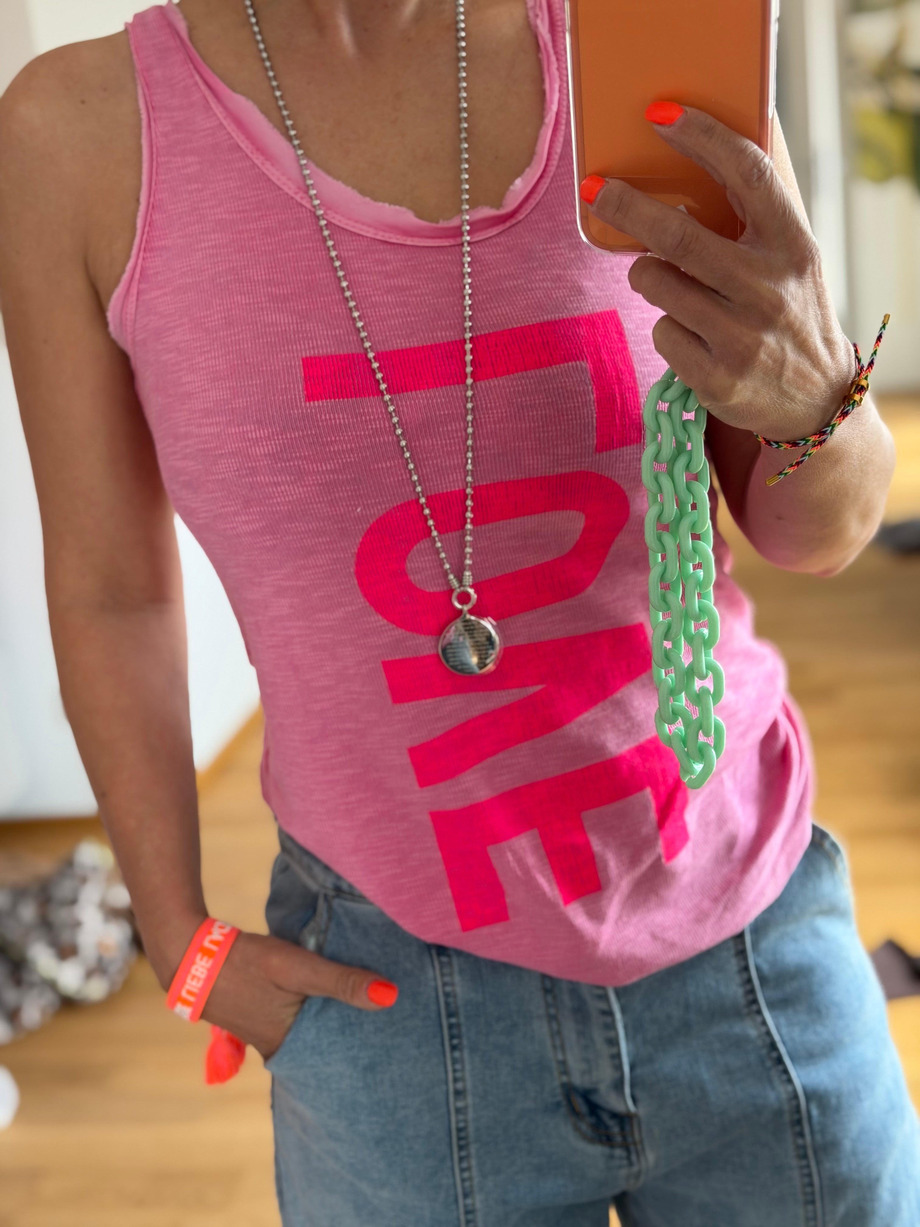 TOP LOVE, pink oder weiß